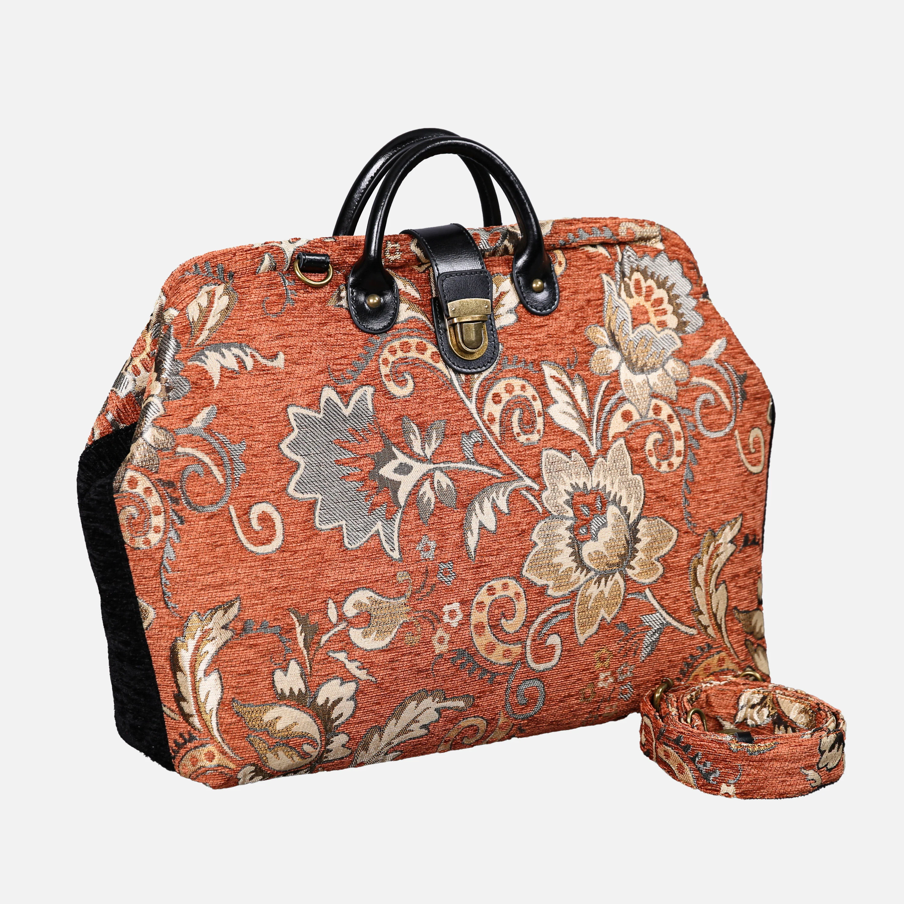 Paisley Orange Laptop Work Bag - Image 2