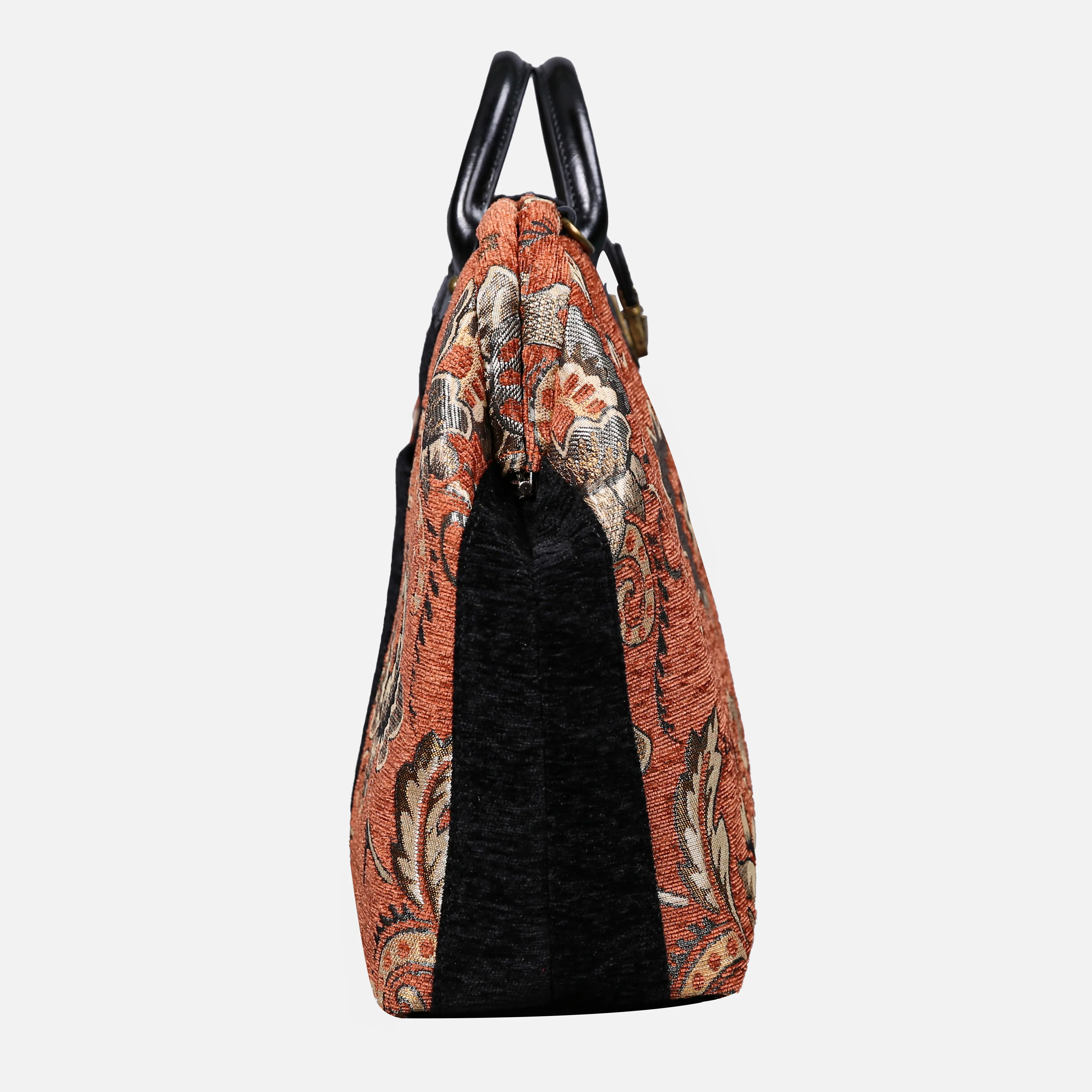 Paisley Orange Laptop Work Bag - Image 3