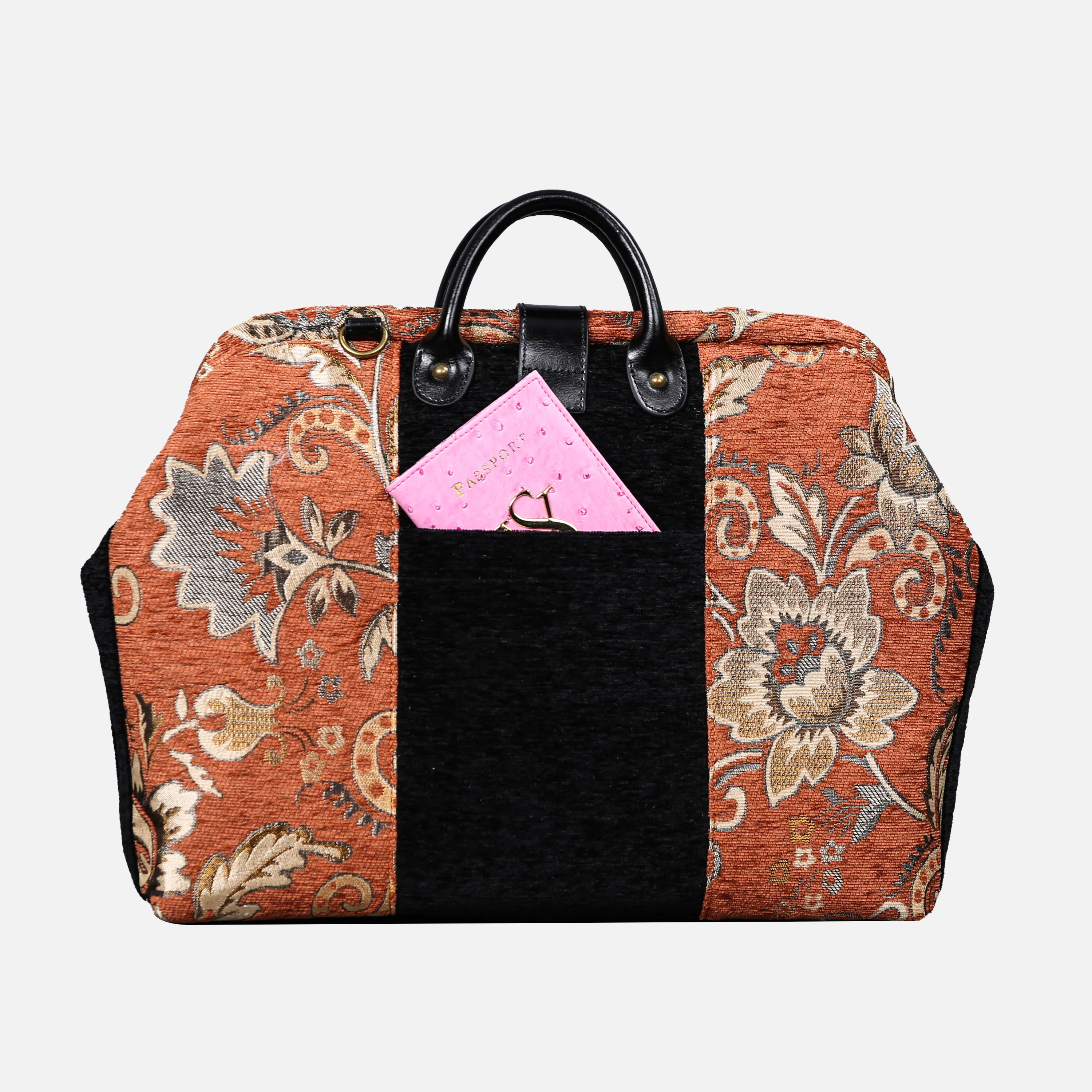 Paisley Orange Laptop Work Bag - Image 4