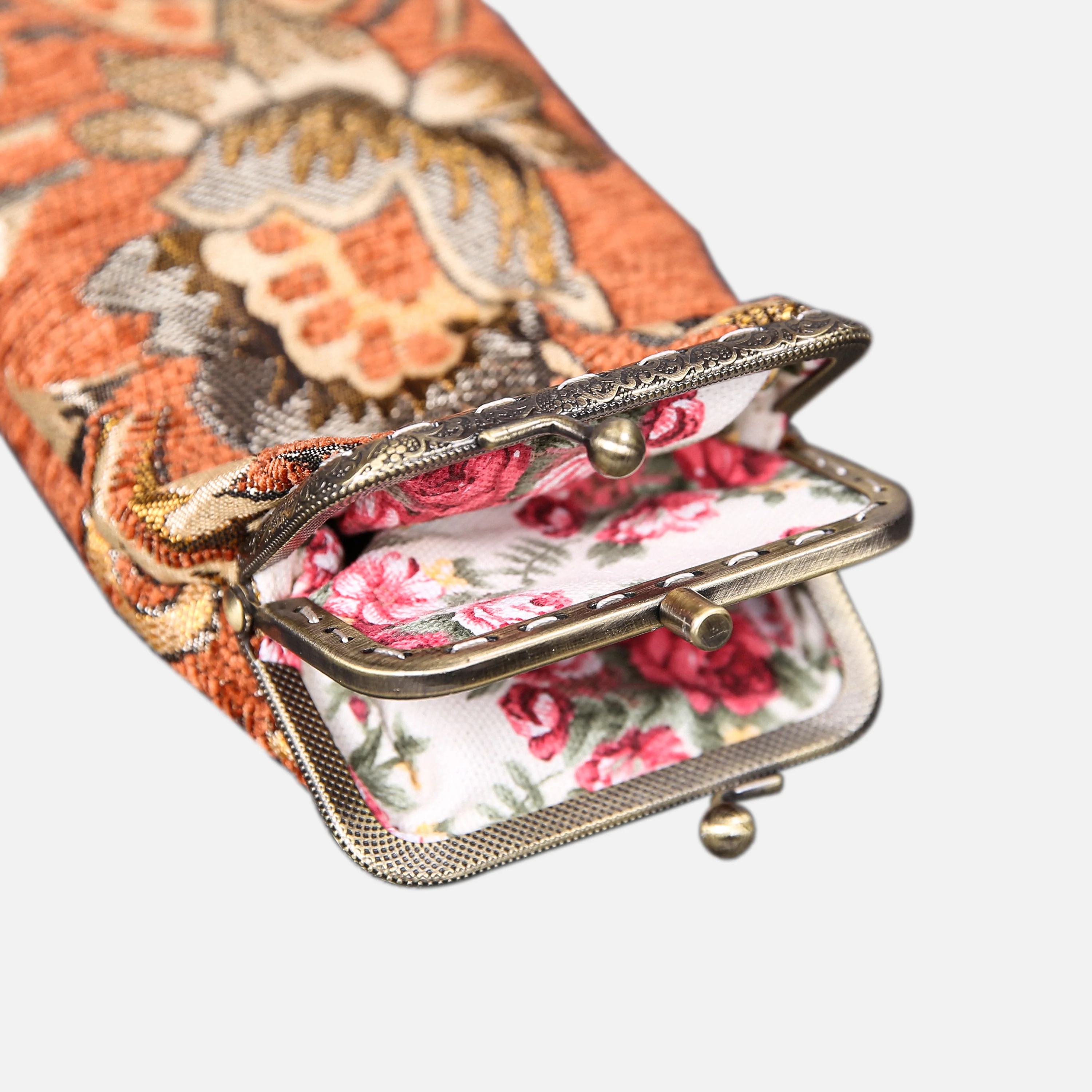 Paisley Orange Eyeglasses Case - Image 3
