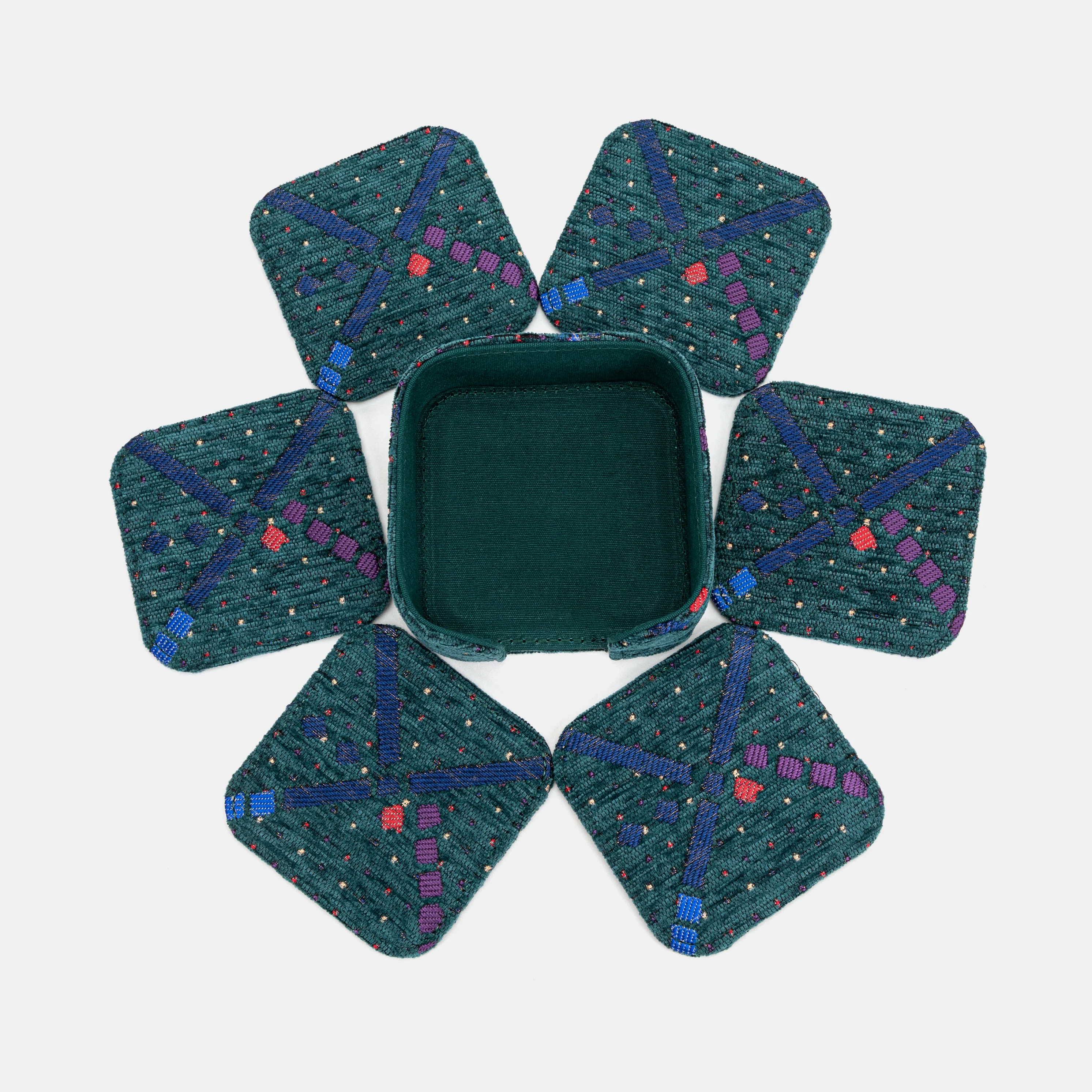 PDX Portland Airport Square Coaster Set with Holder - Image 8