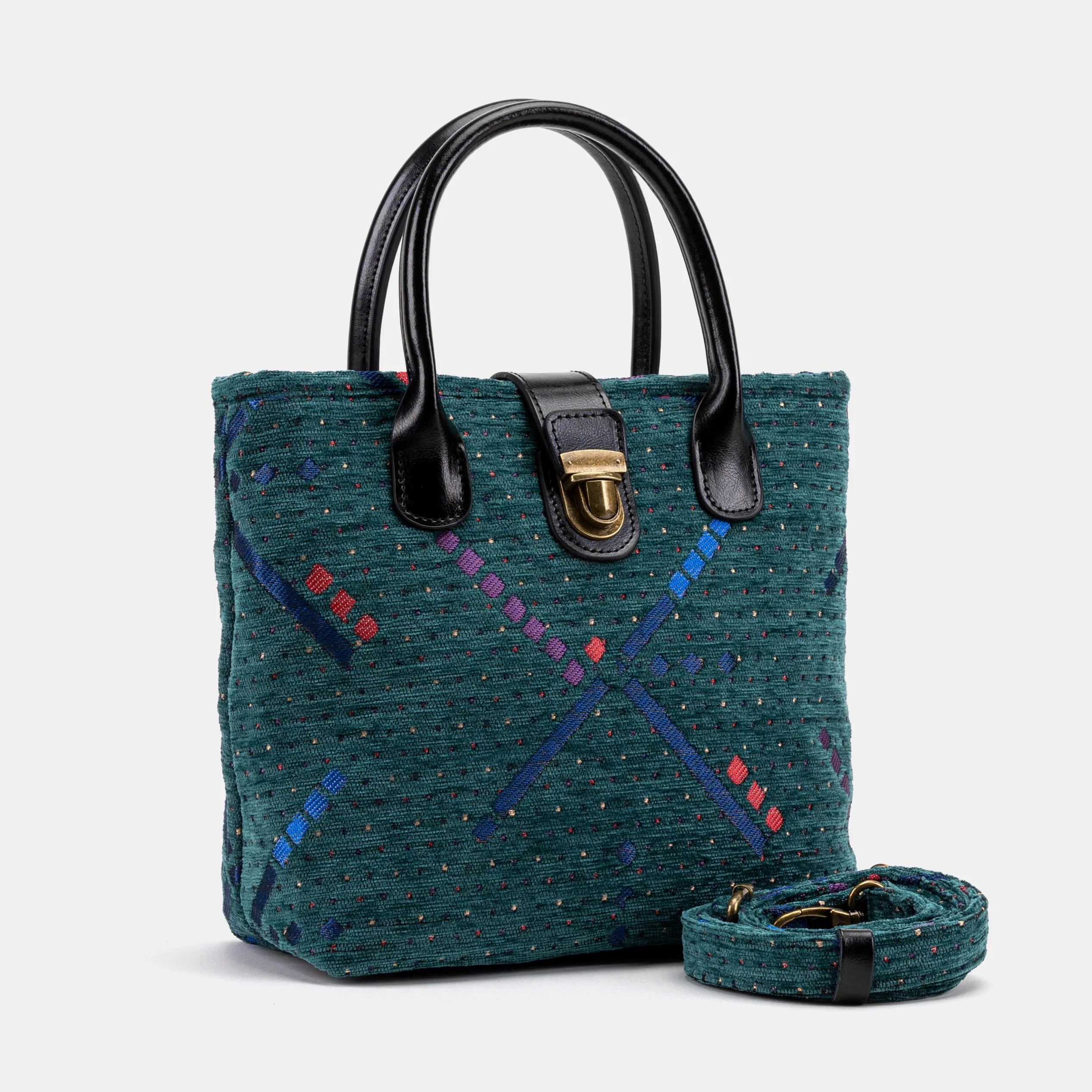 PDX Portland Airport Tuck Lock Carpet Satchel - Image 2