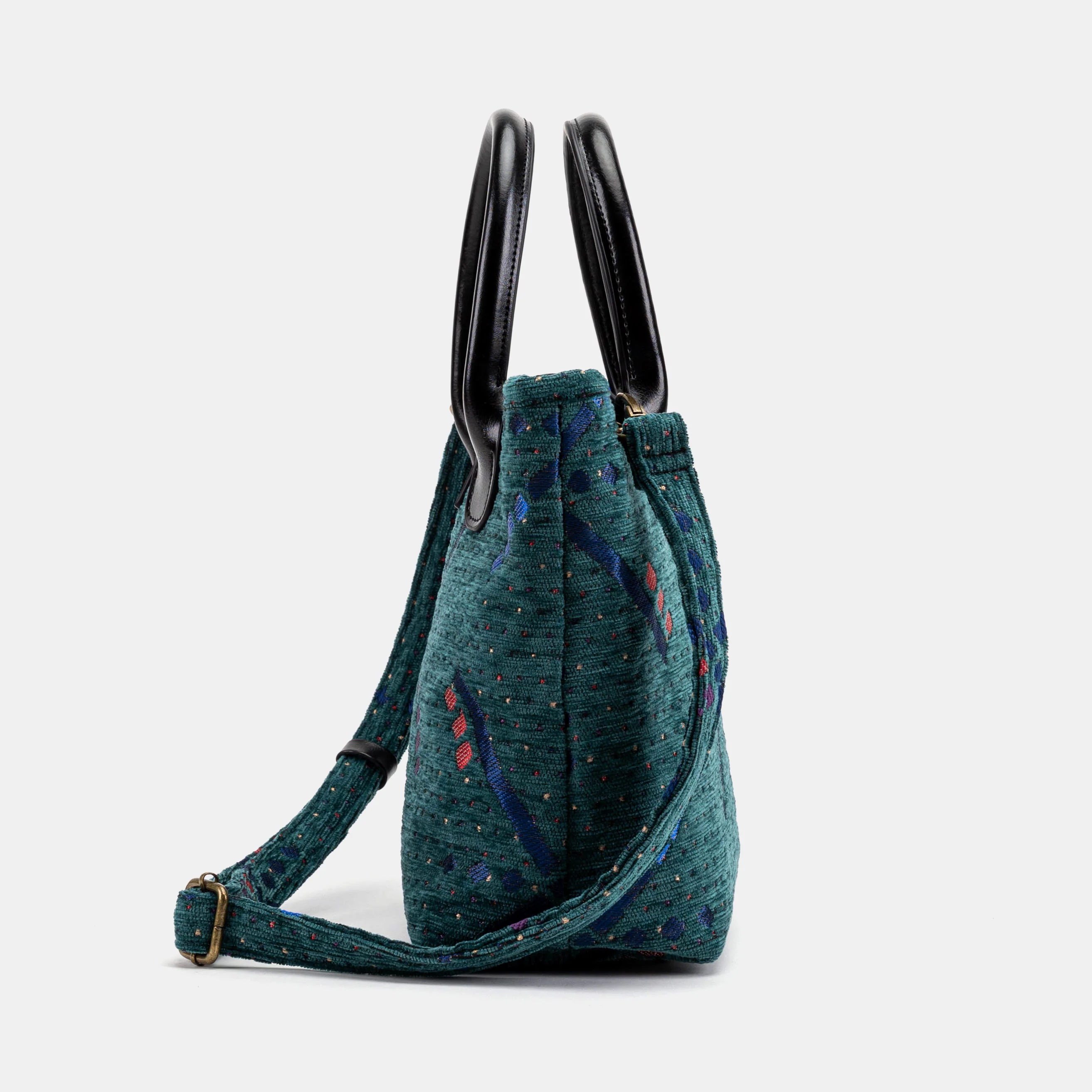 PDX Portland Airport Tuck Lock Carpet Satchel - Image 3