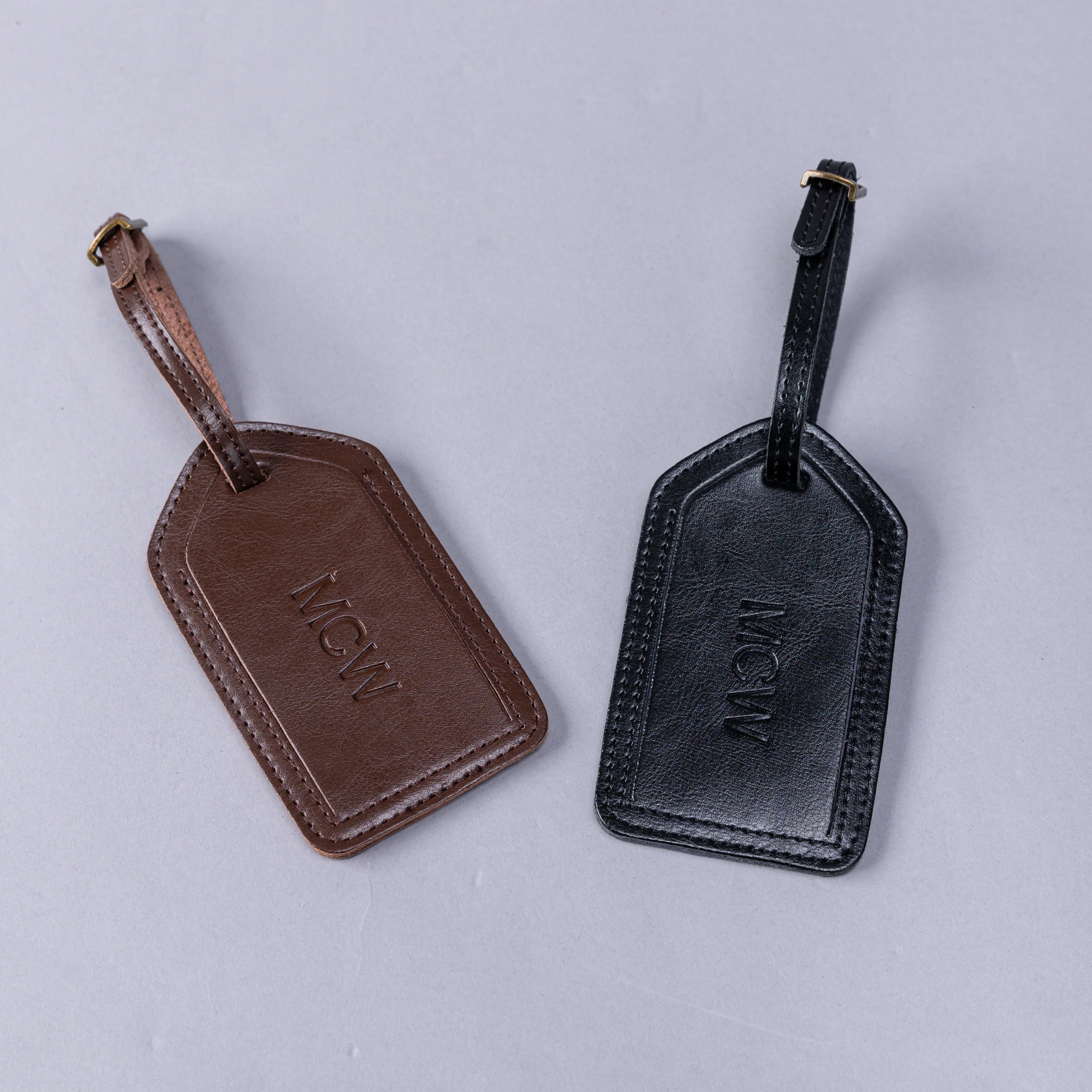 Personalized Leather Luggage Tag - Image 3
