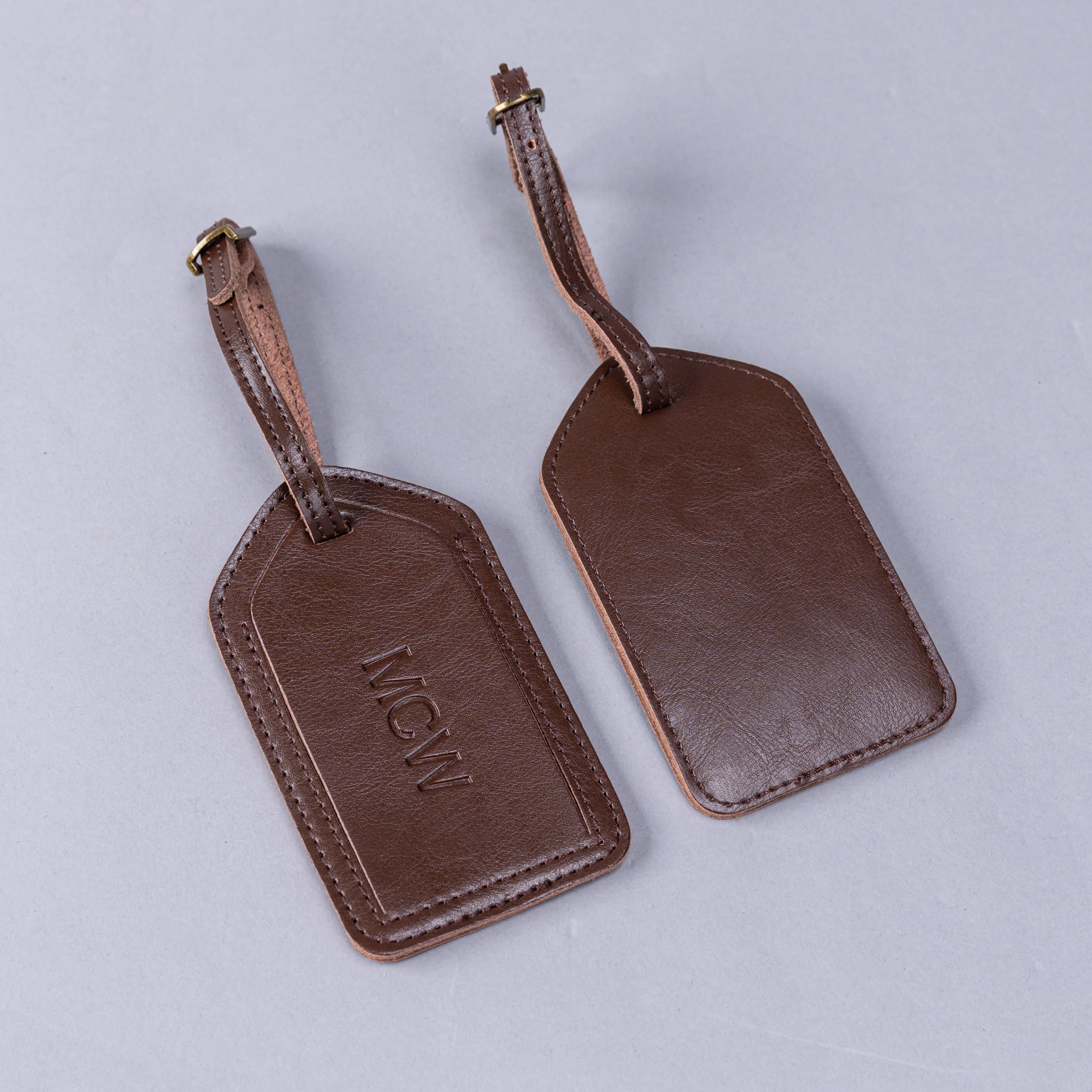 Personalized Leather Luggage Tag - Image 4