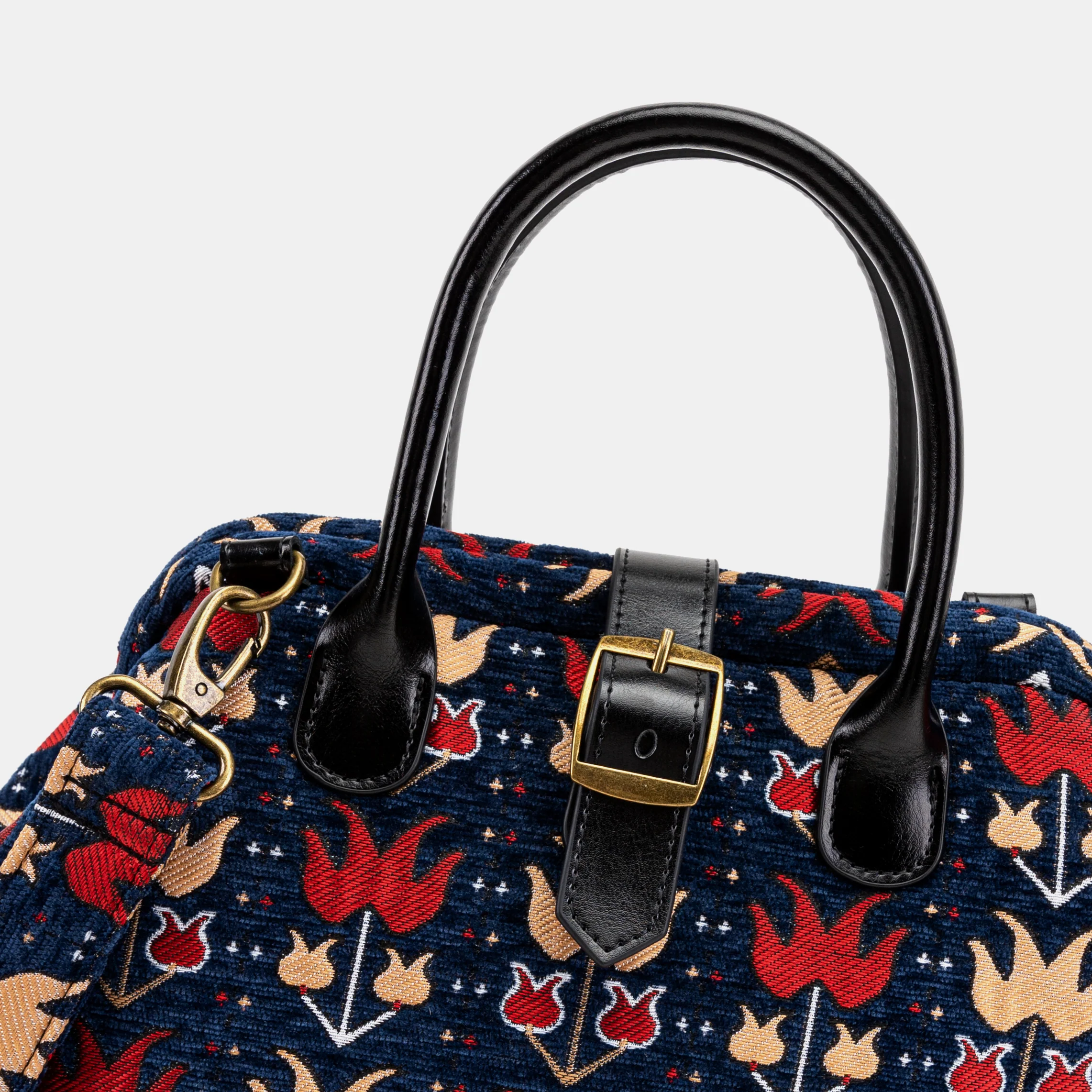 Poppy Bloom Carpet Handbag Purse - Image 3