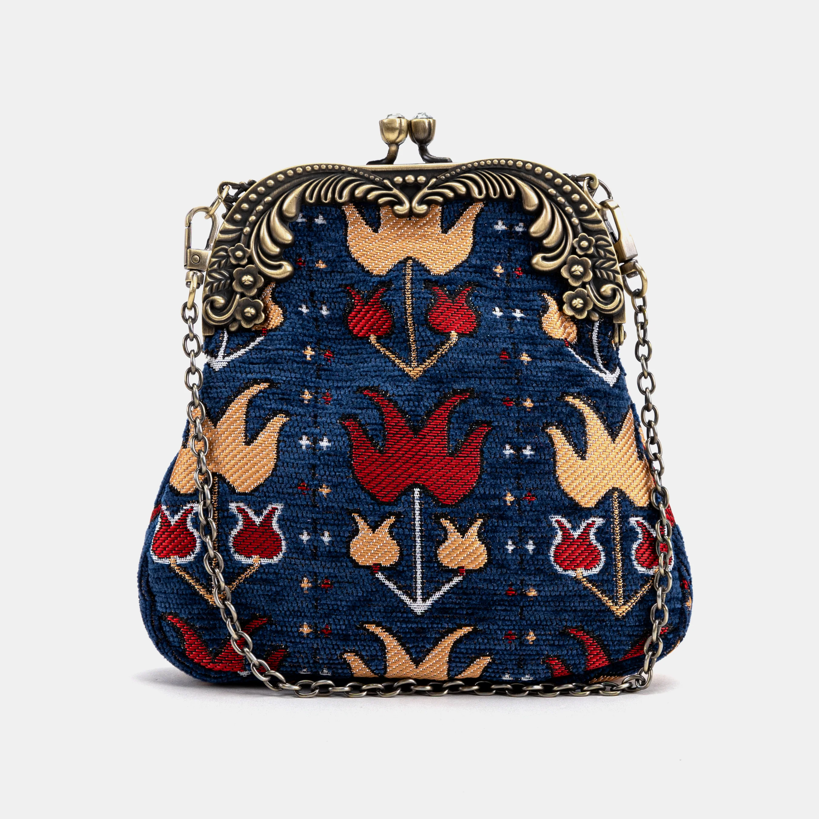 Poppy Bloom Chatelaine Purse Medium