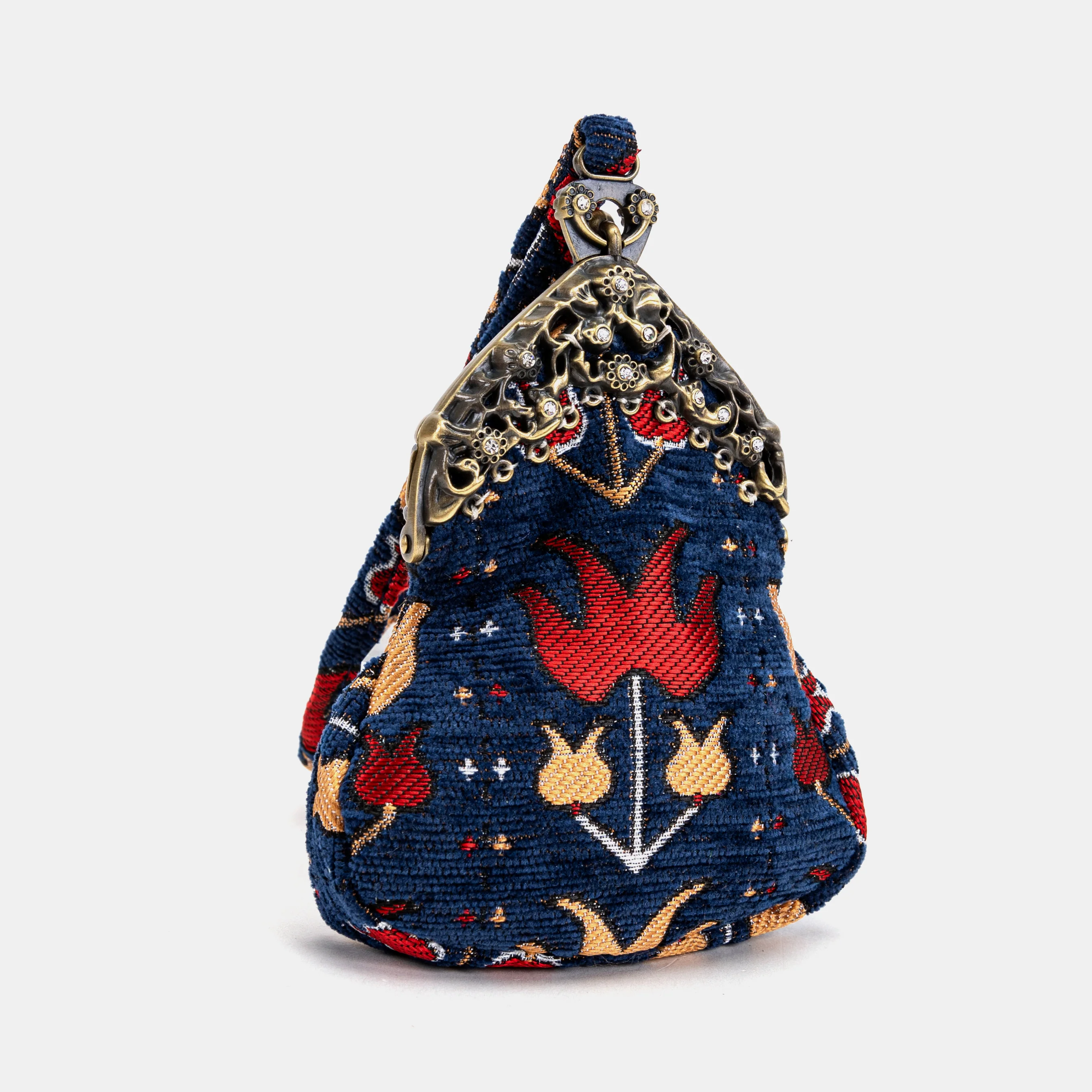 Poppy Bloom Chatelaine Purse Wristlet Bag - Image 5