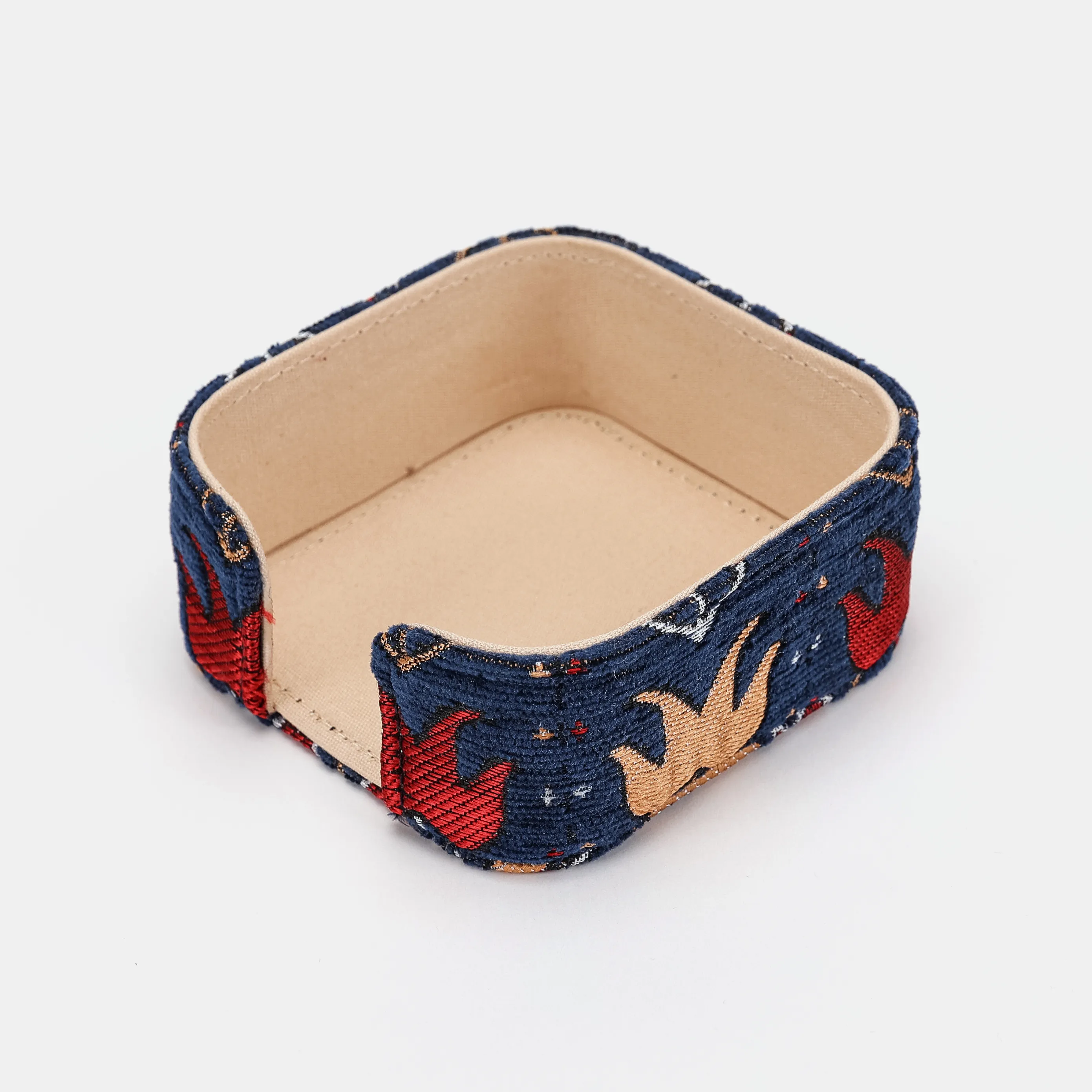 Poppy Bloom Square Coaster Set with Holder - Image 5