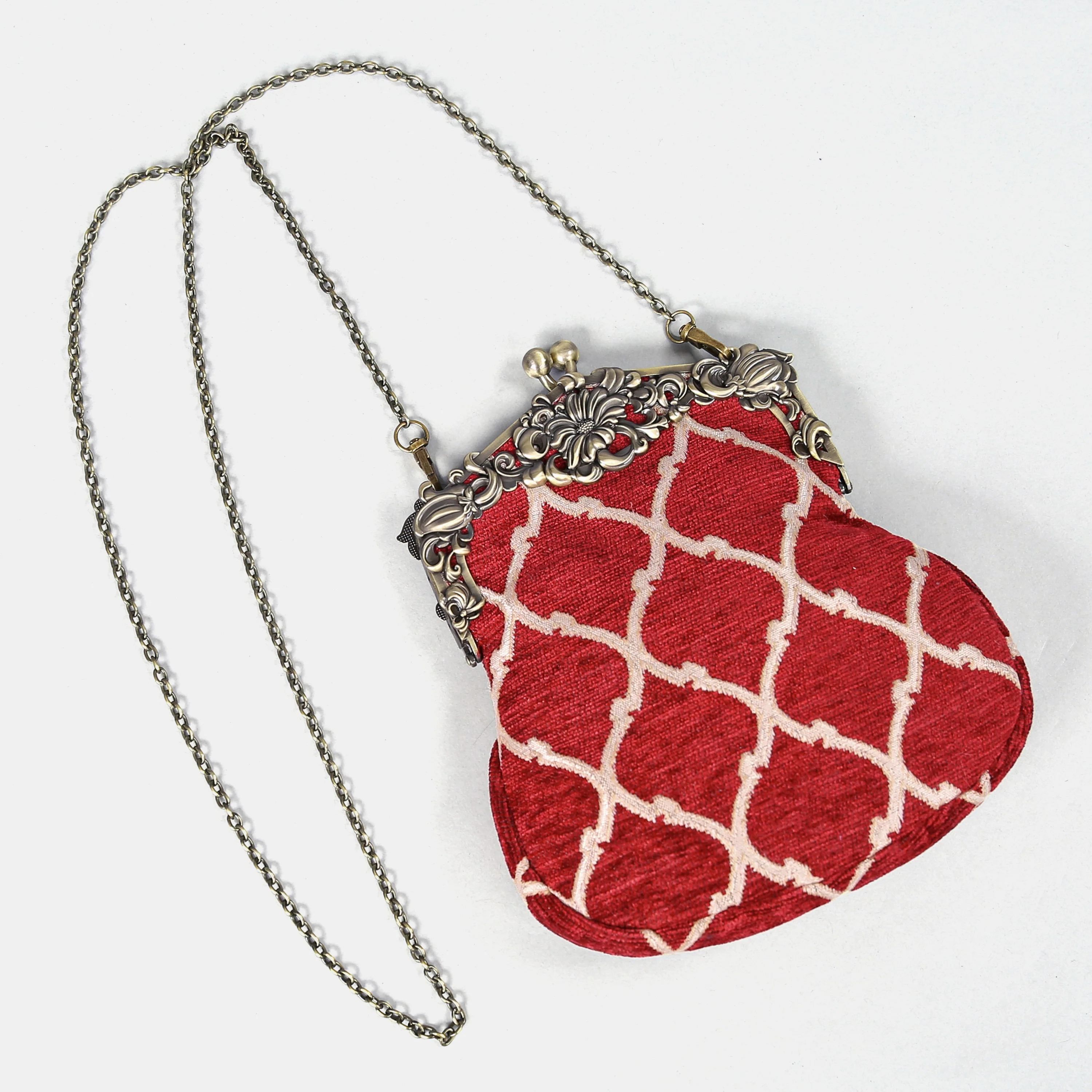 Quartz Red Chatelaine Purse Large - Image 3