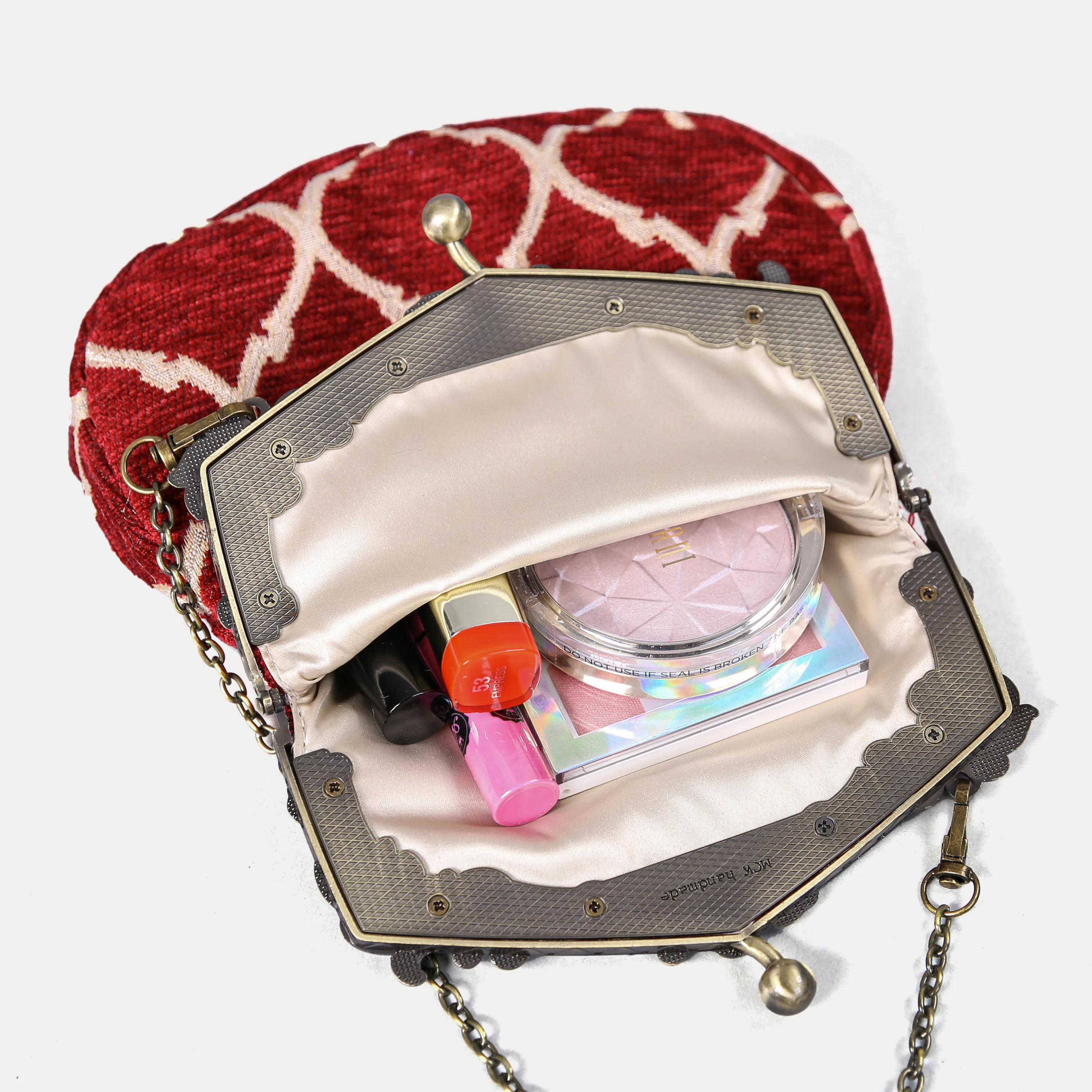 Quartz Red Chatelaine Purse Large - Image 4