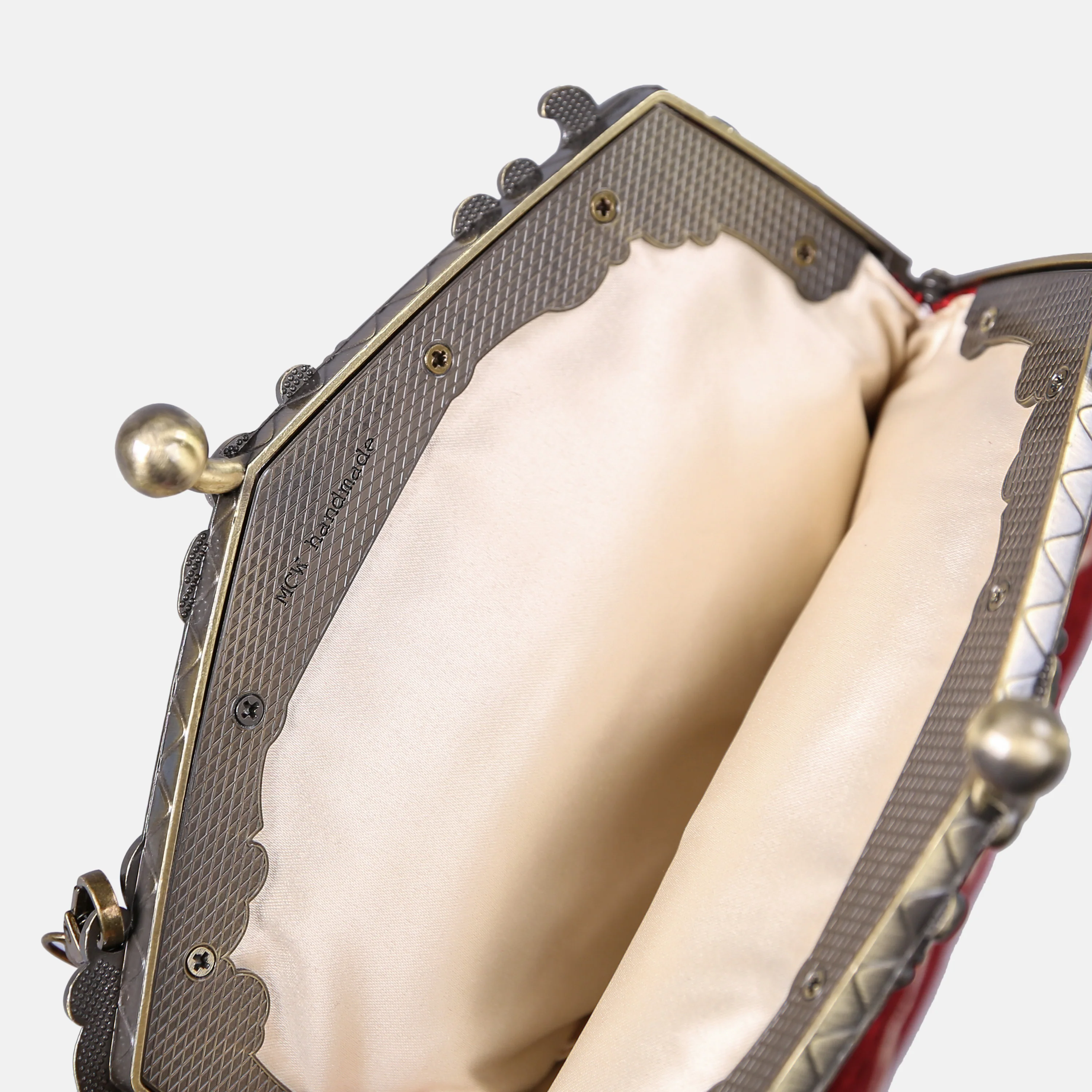 Quartz Red Chatelaine Purse Large - Image 5