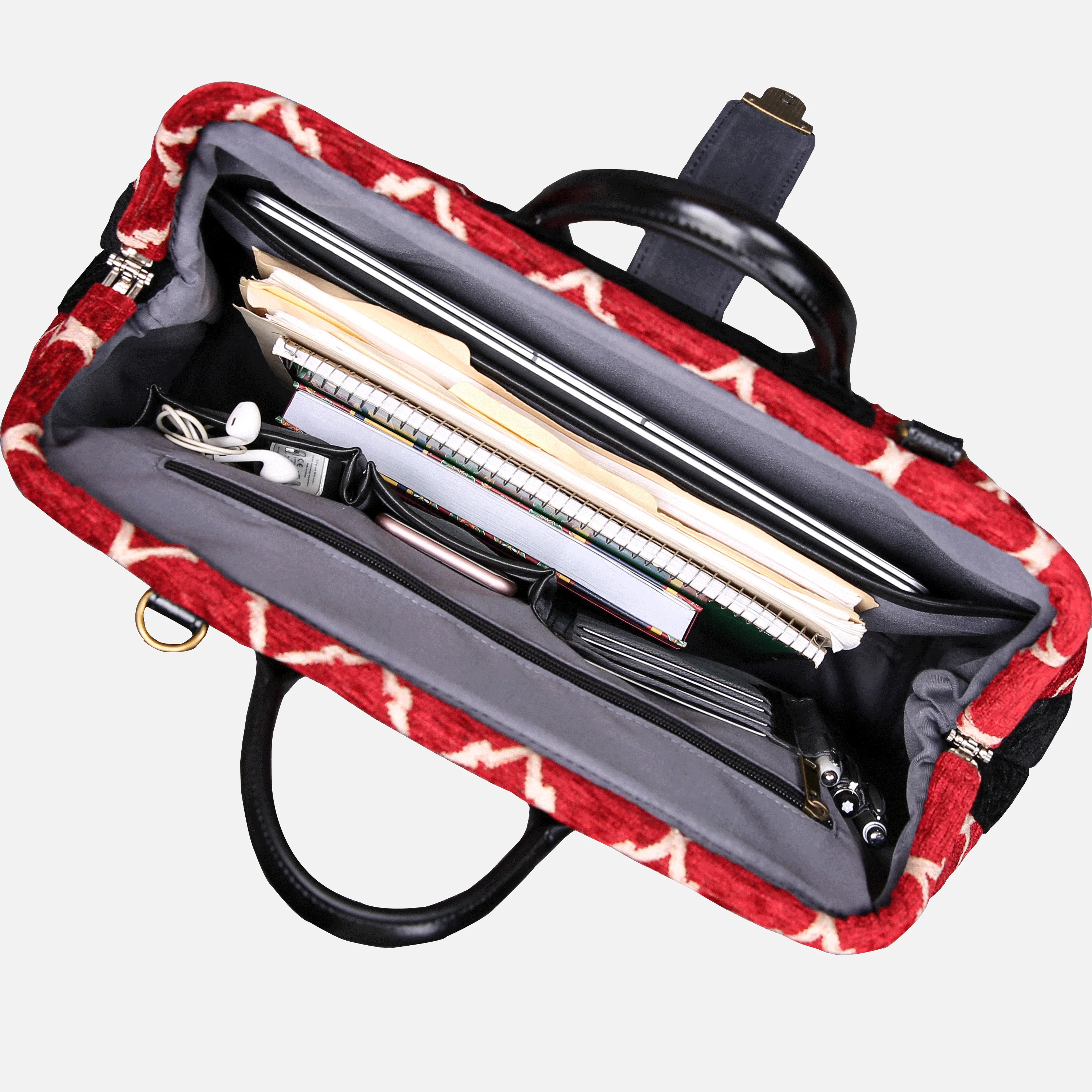Quartz Red Laptop Work Bag - Image 4