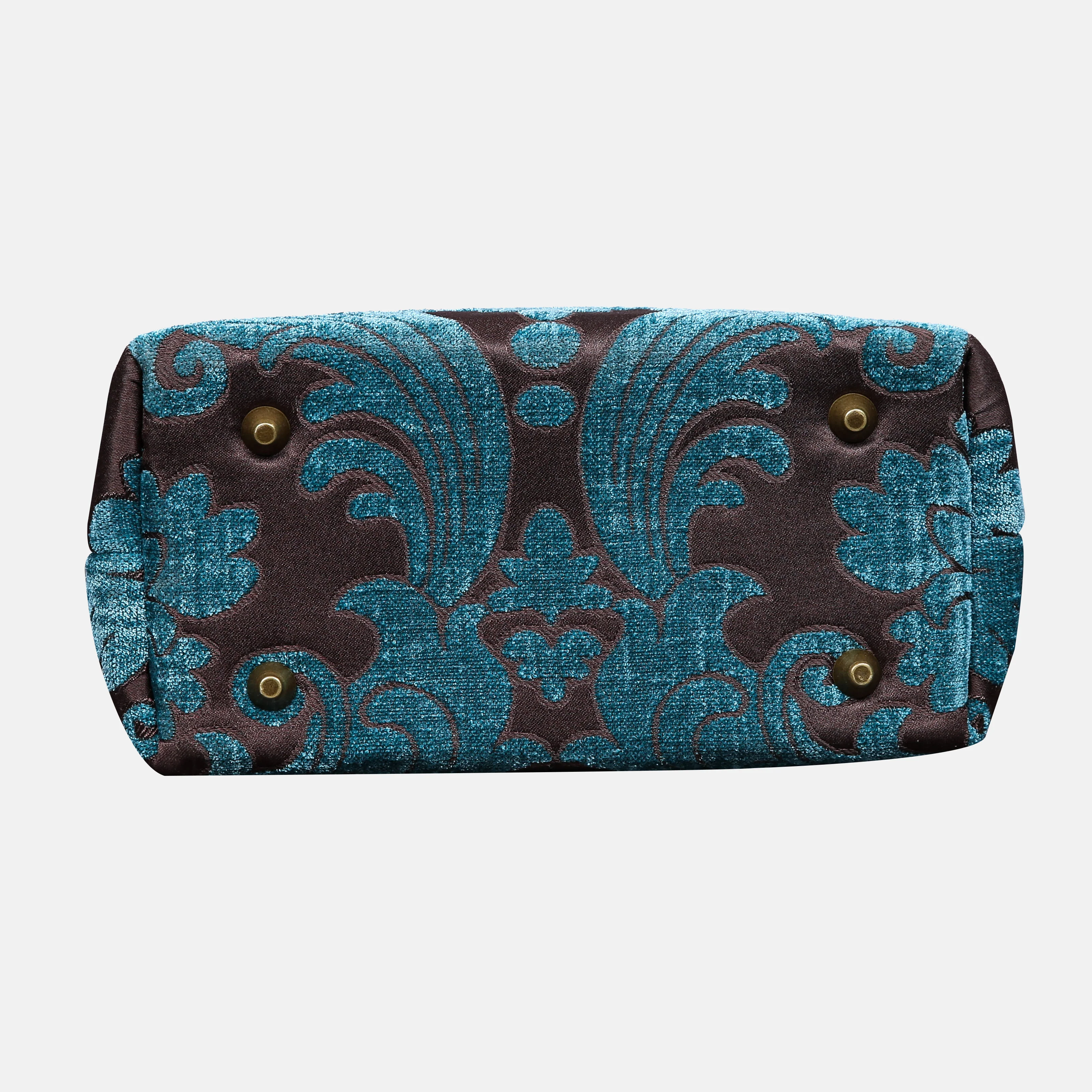 Queen Azure Blue Tuck Lock Carpet Satchel - Image 4