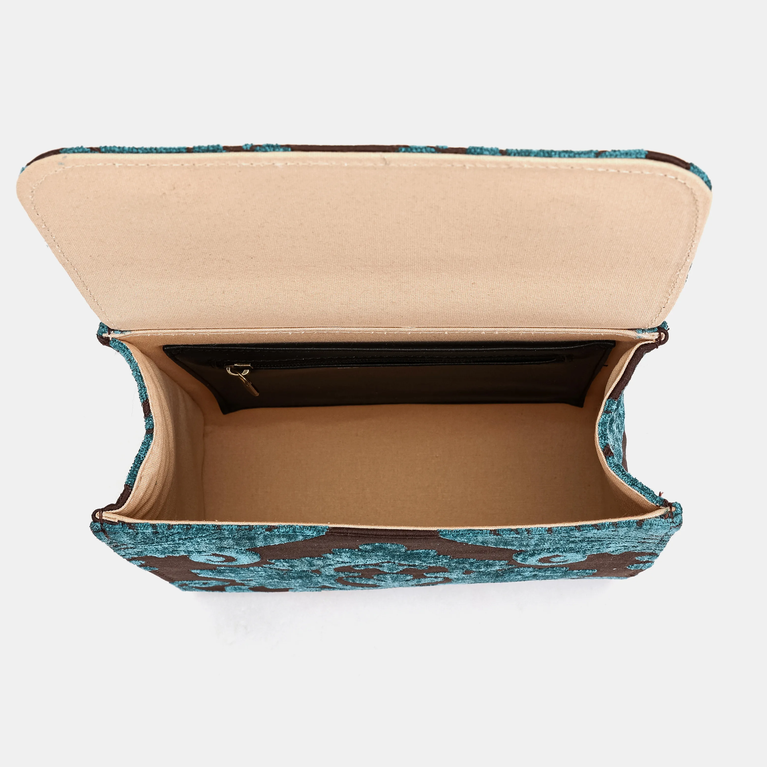 Queen Azure Blue Flap Satchel - Image 6
