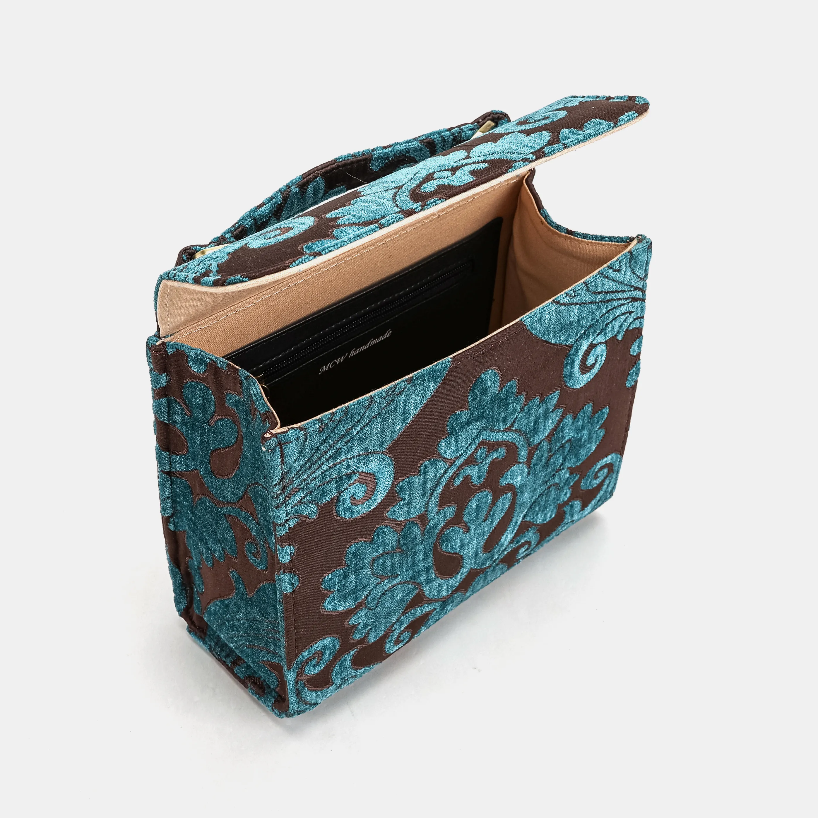 Queen Azure Blue Flap Satchel - Image 7