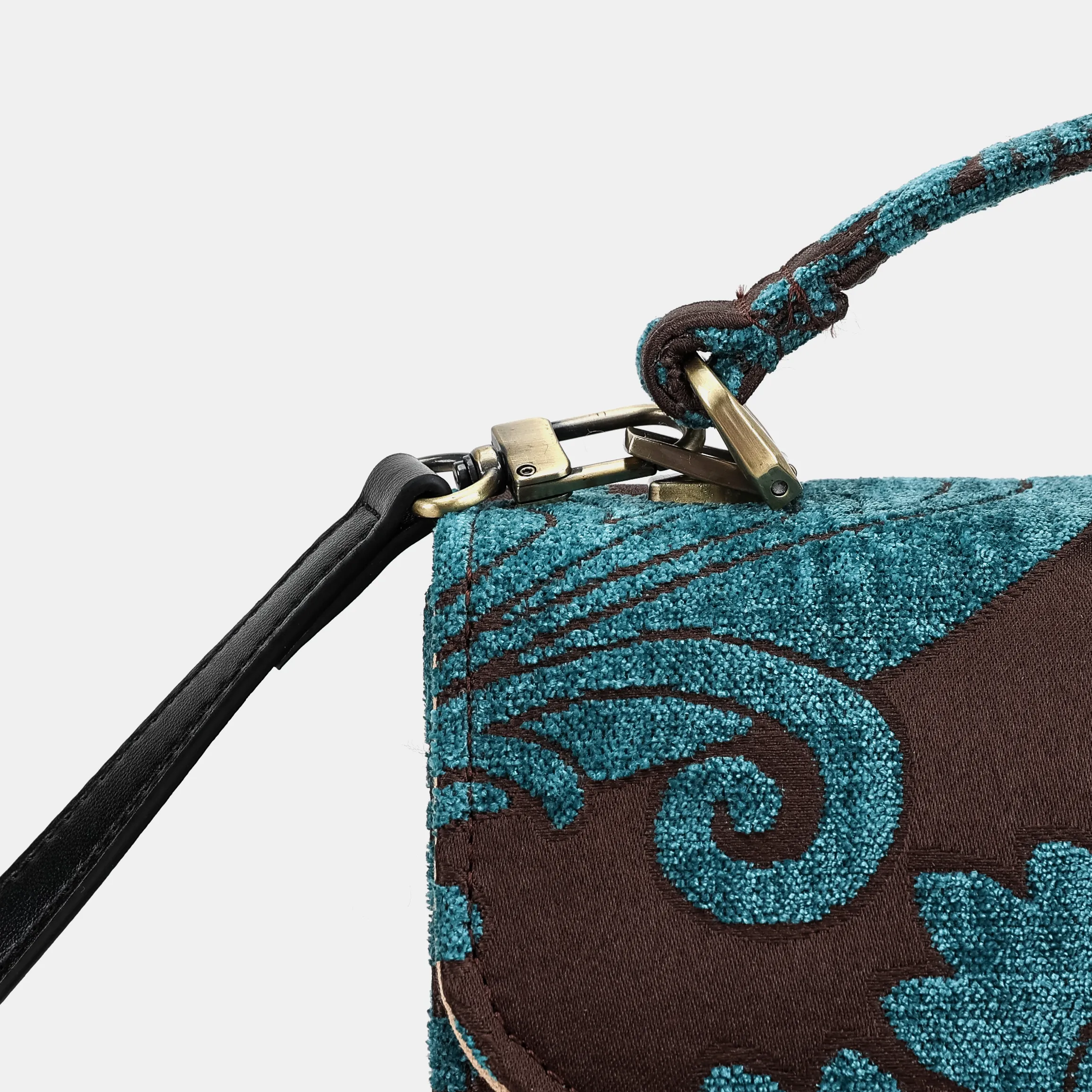 Queen Azure Blue Flap Satchel - Image 8