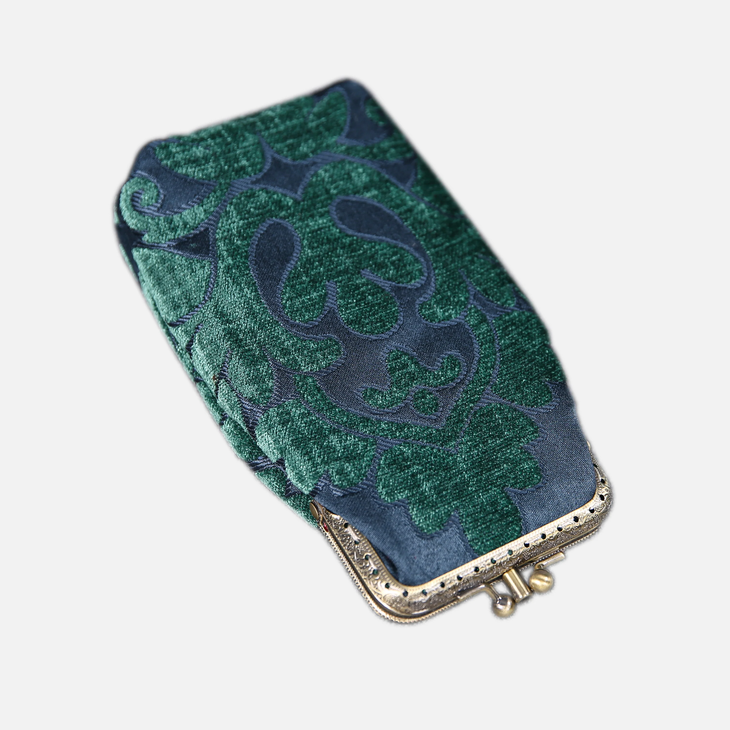 Queen Hunter Green Carpet Eyeglasses Case