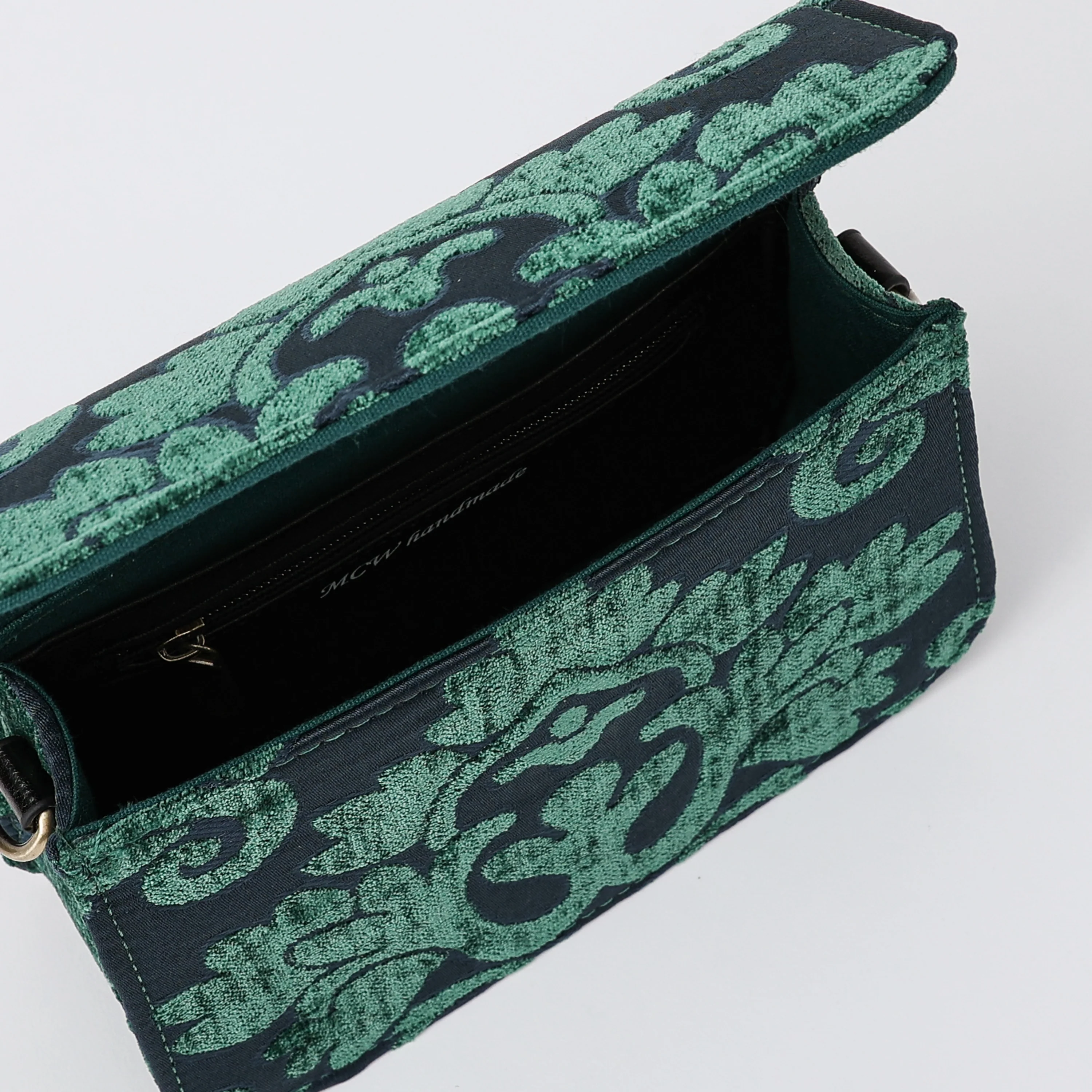 Queen Hunter Green Flap Crossbody Bag - Image 7