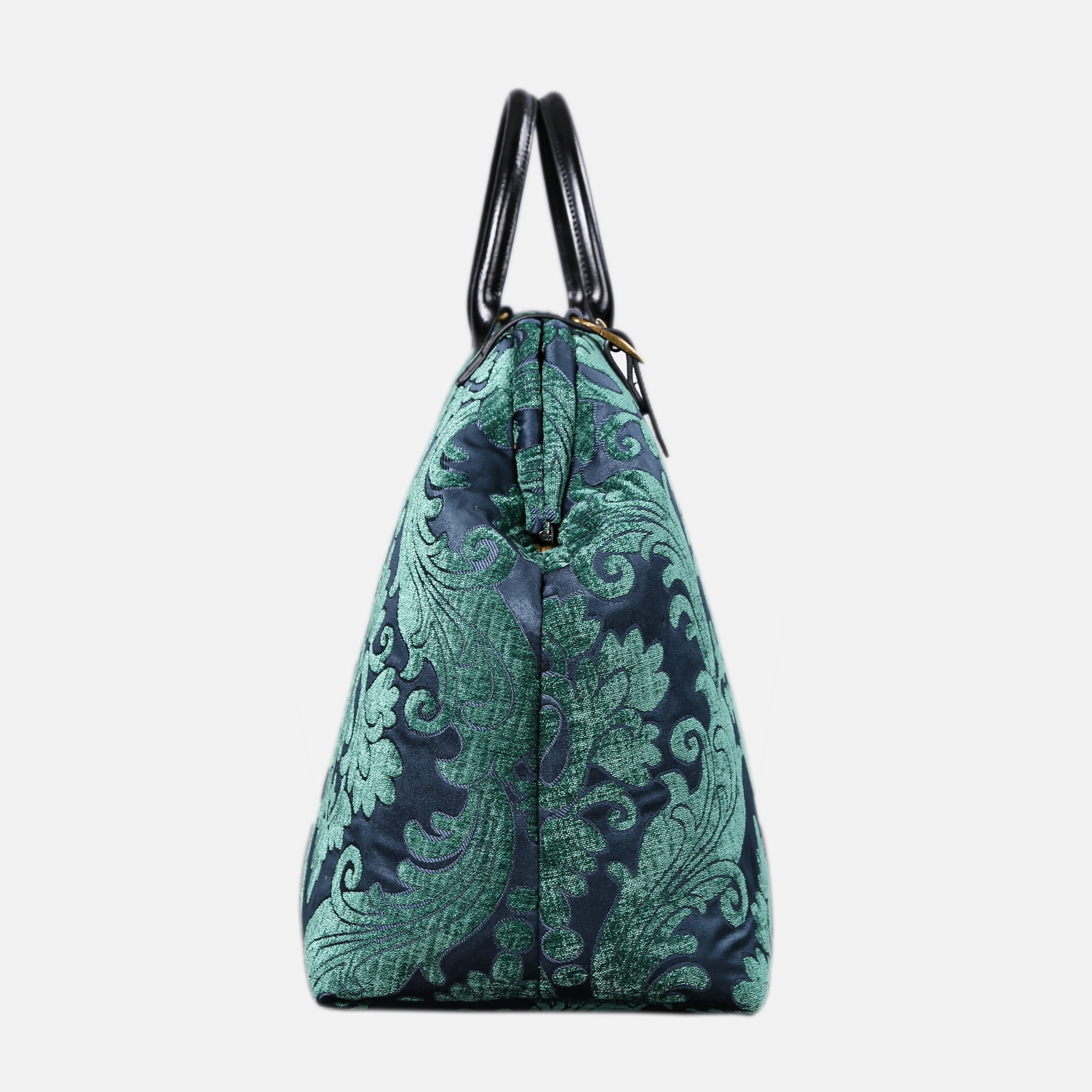 Queen Hunter Green Large Carpetbag - Image 3