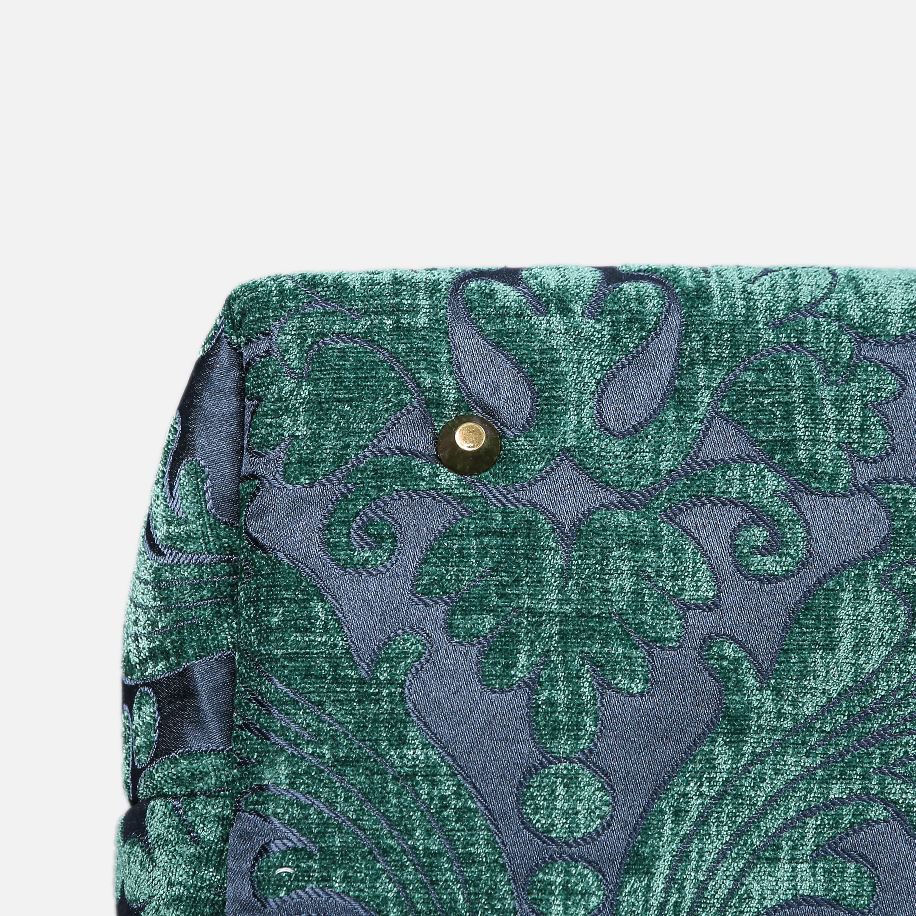 Queen Hunter Green Large Carpetbag - Image 5
