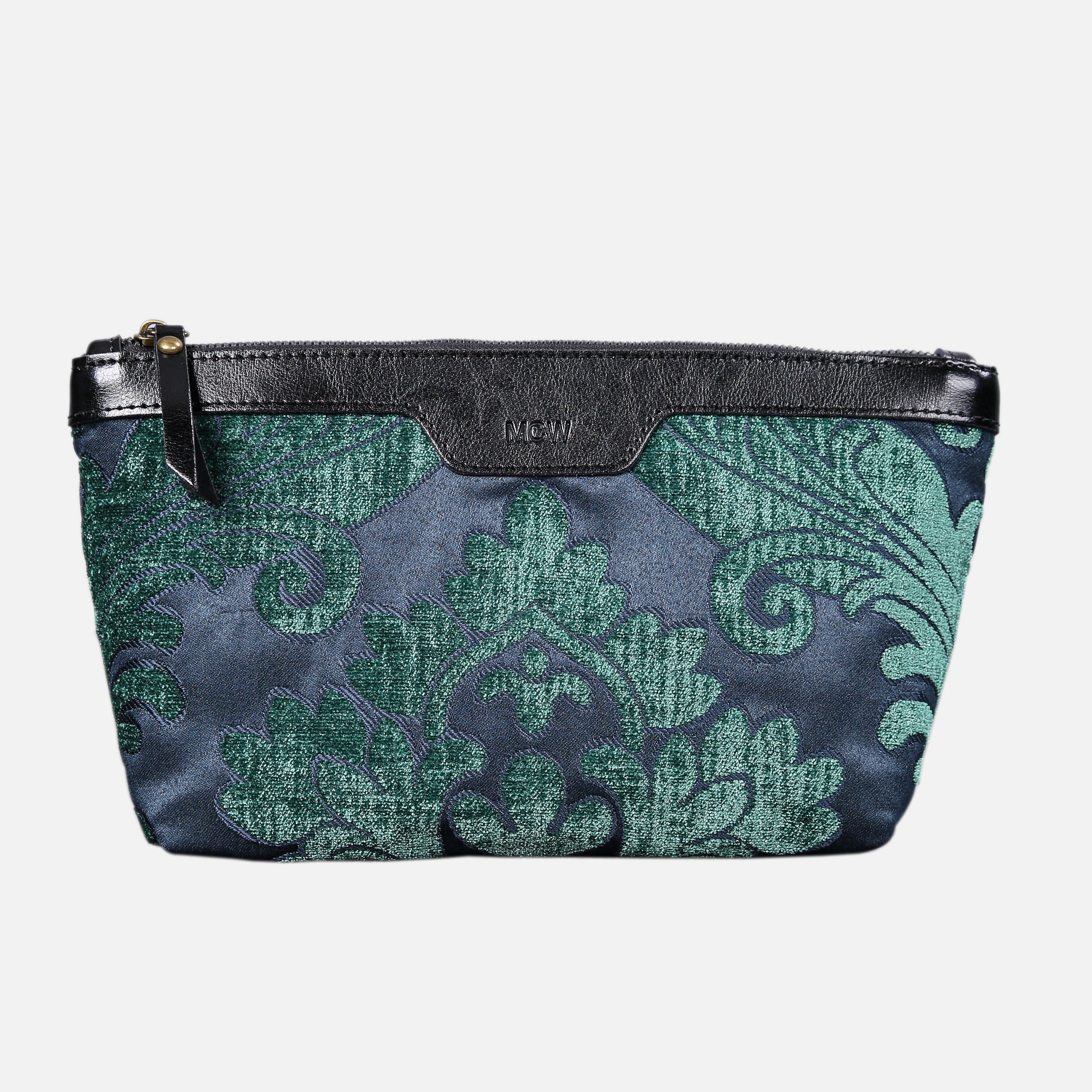 Queen Hunter Green Carpet Makeup Bag
