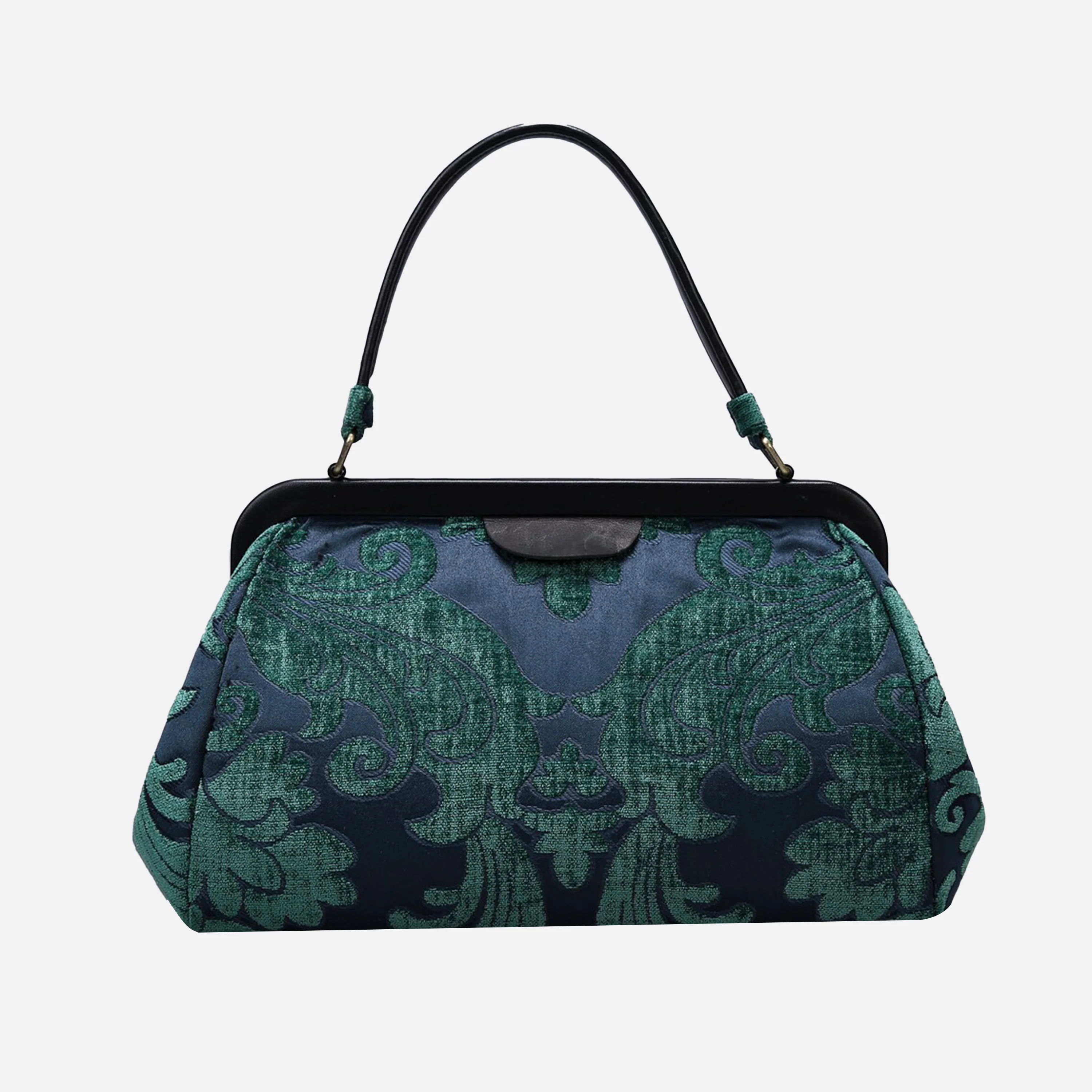 Queen Hunter Green Top Handle Purse - Image 3