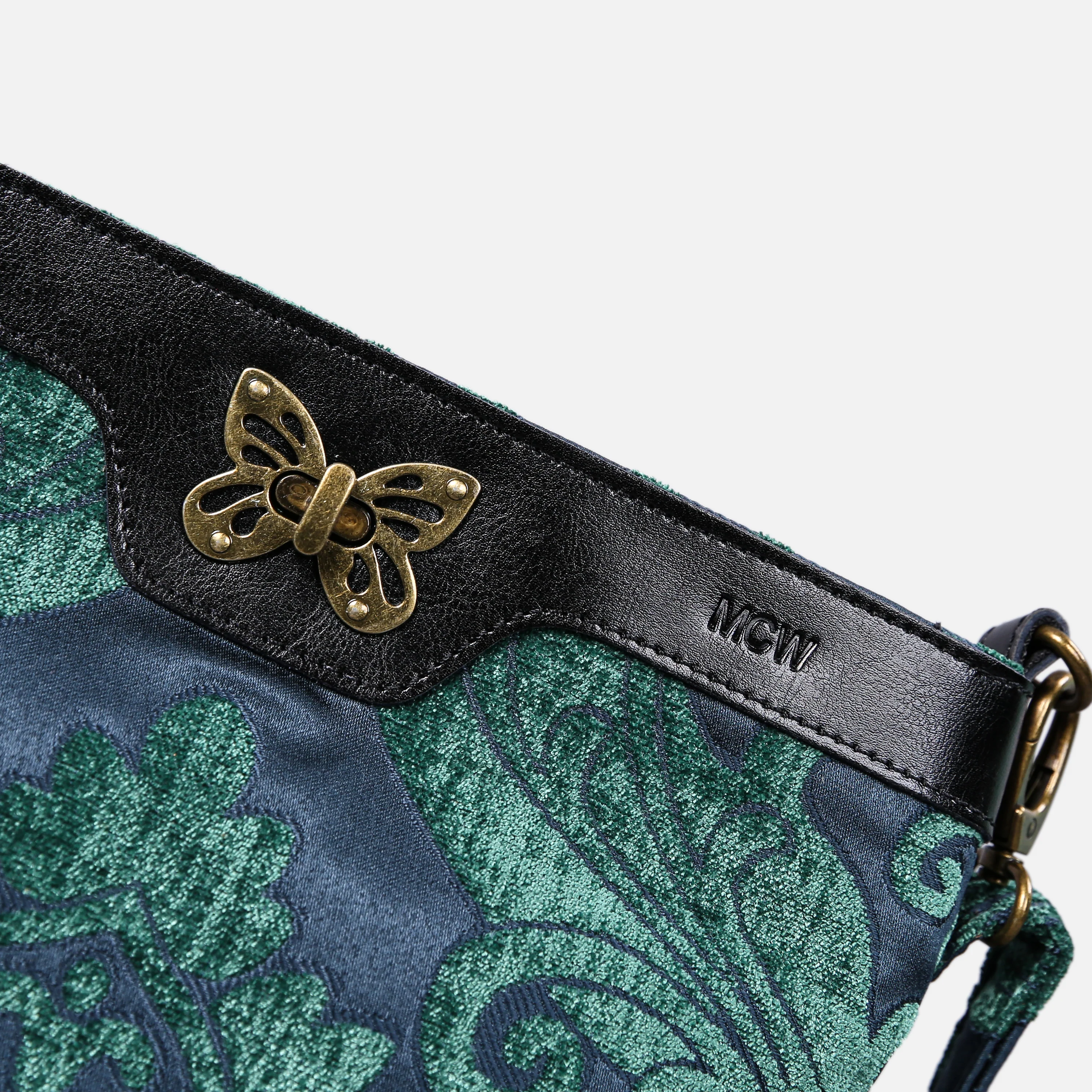 Queen Hunter Green Butterfly Crossbody Bag - Image 2
