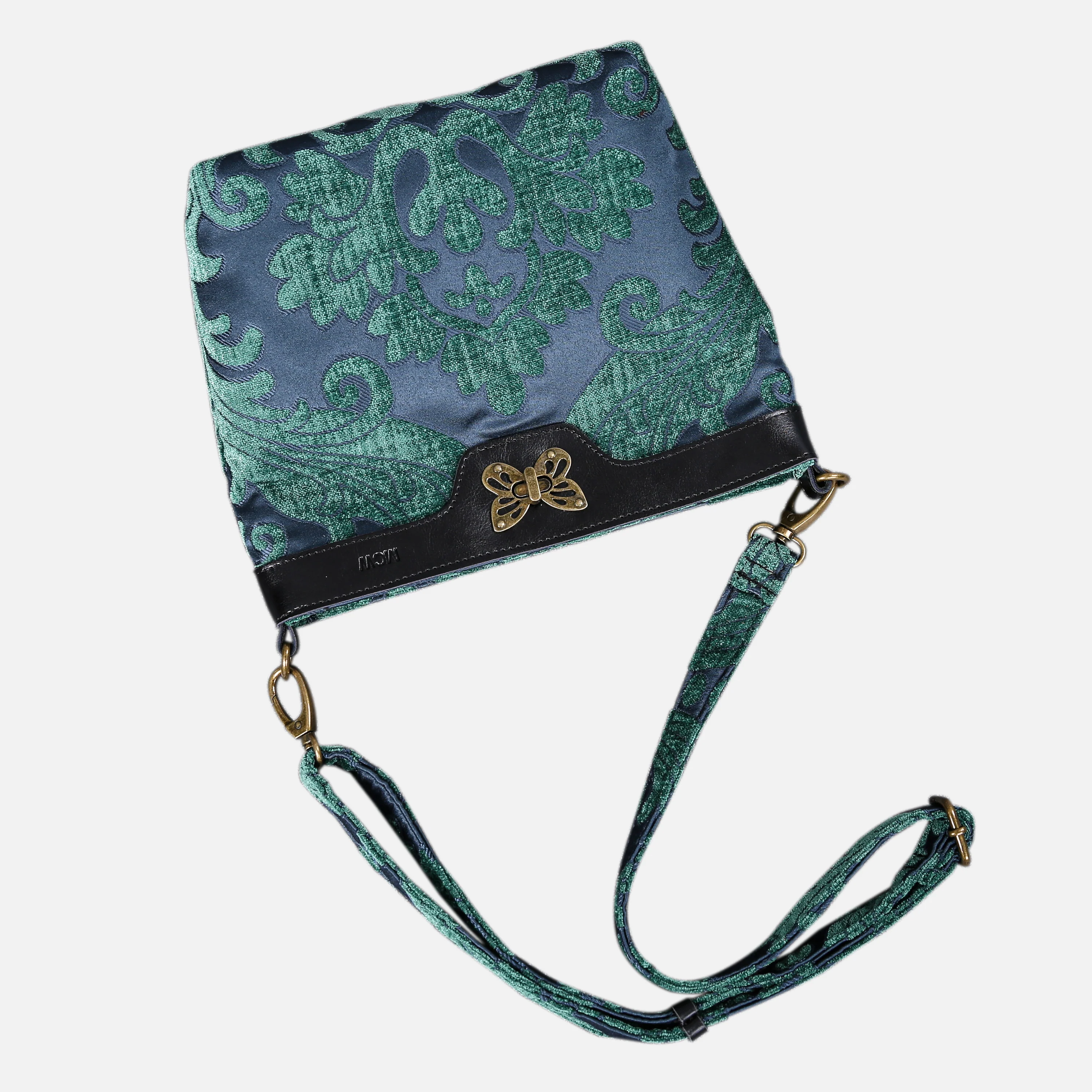 Queen Hunter Green Butterfly Crossbody Bag - Image 3