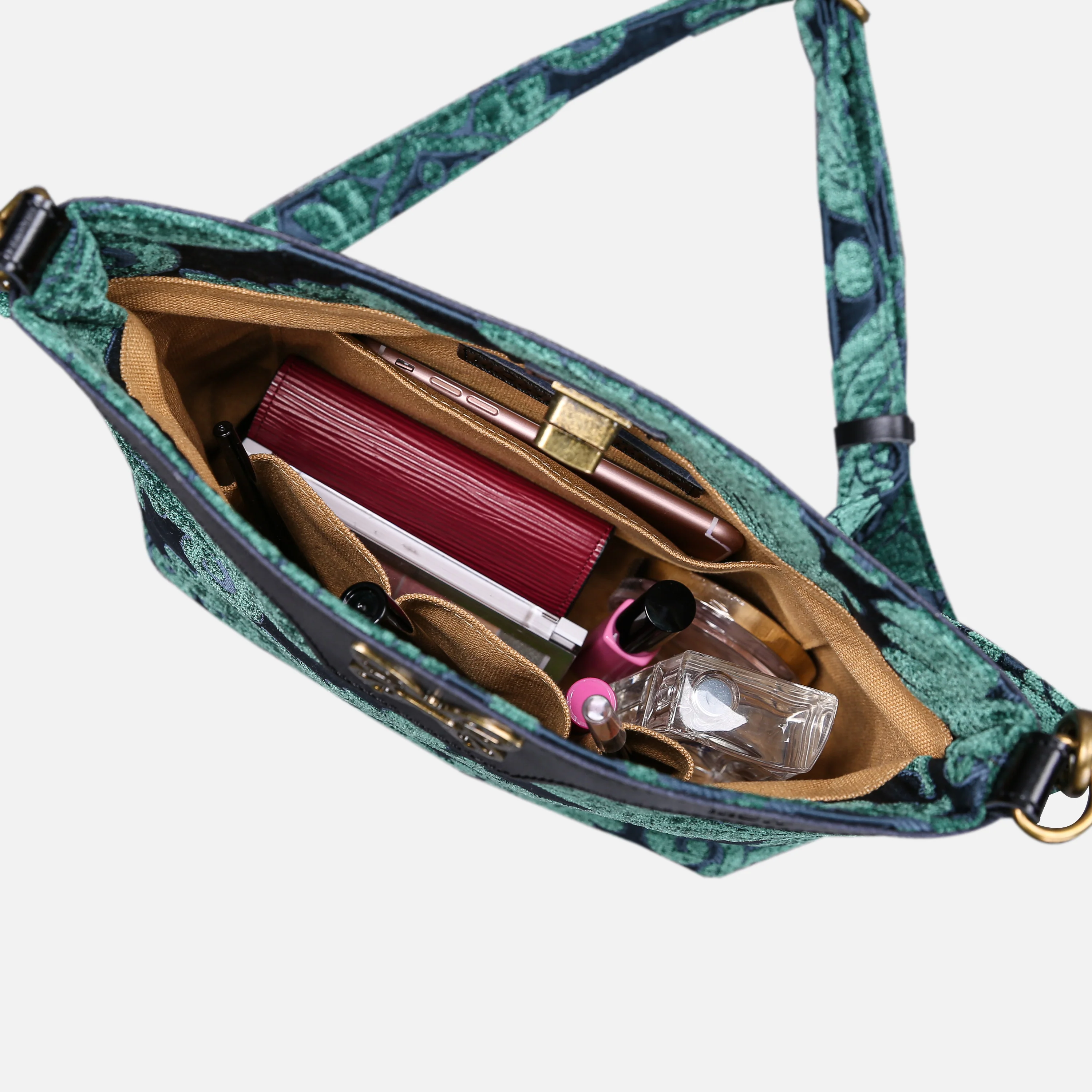 Queen Hunter Green Butterfly Crossbody Bag - Image 4