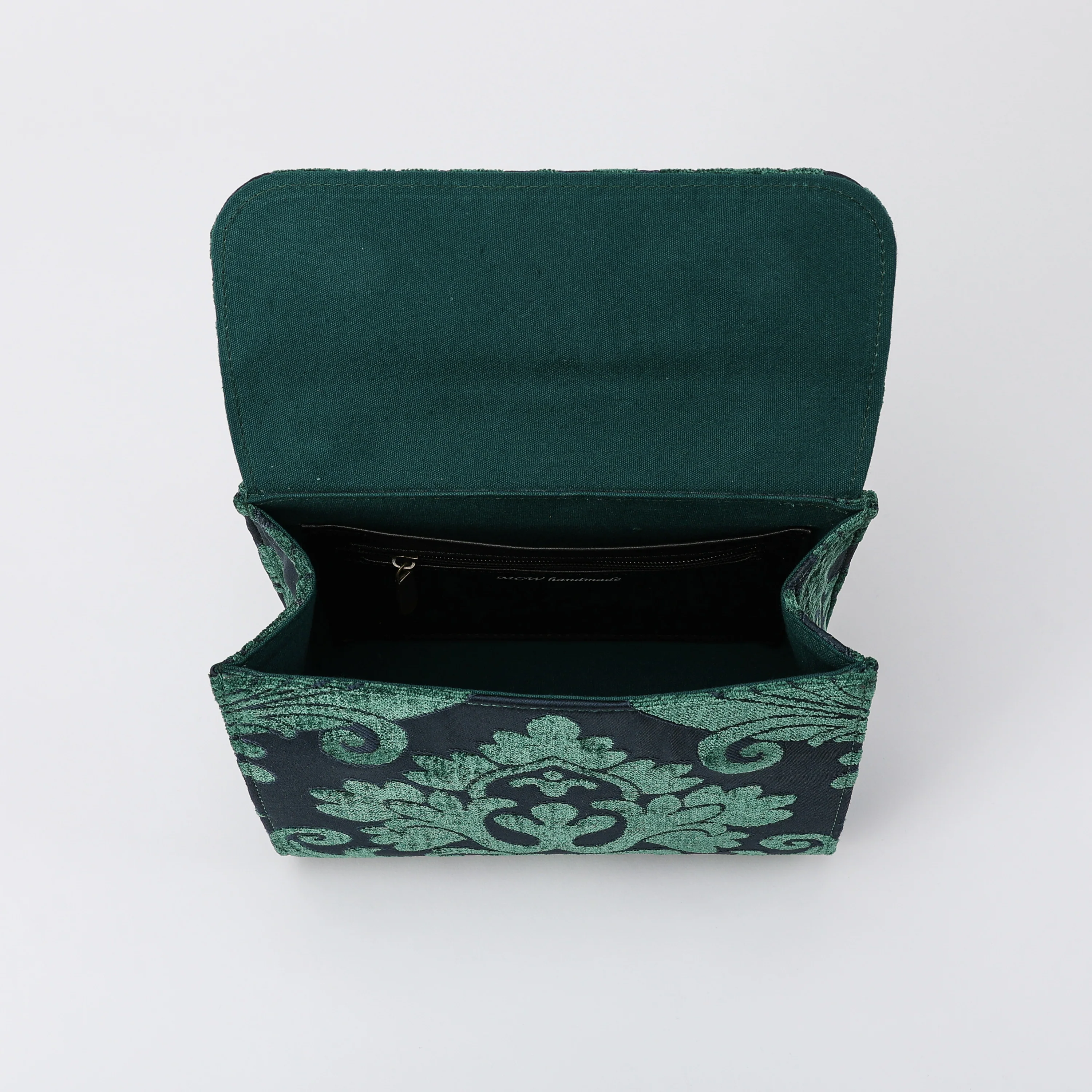 Queen Hunter Green Flap Satchel - Image 5
