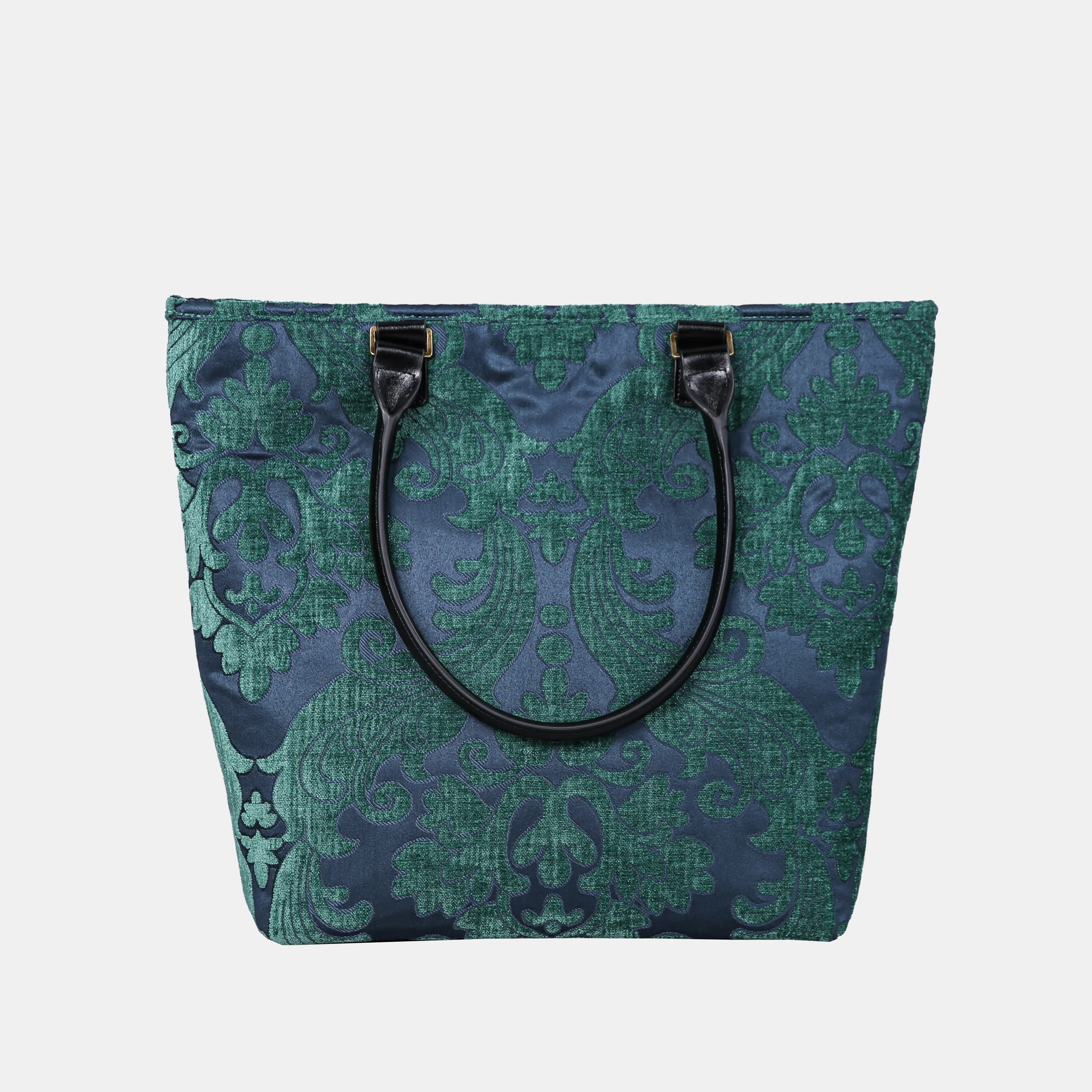 Queen Hunter Green Carpet Tote Shopper - Image 4