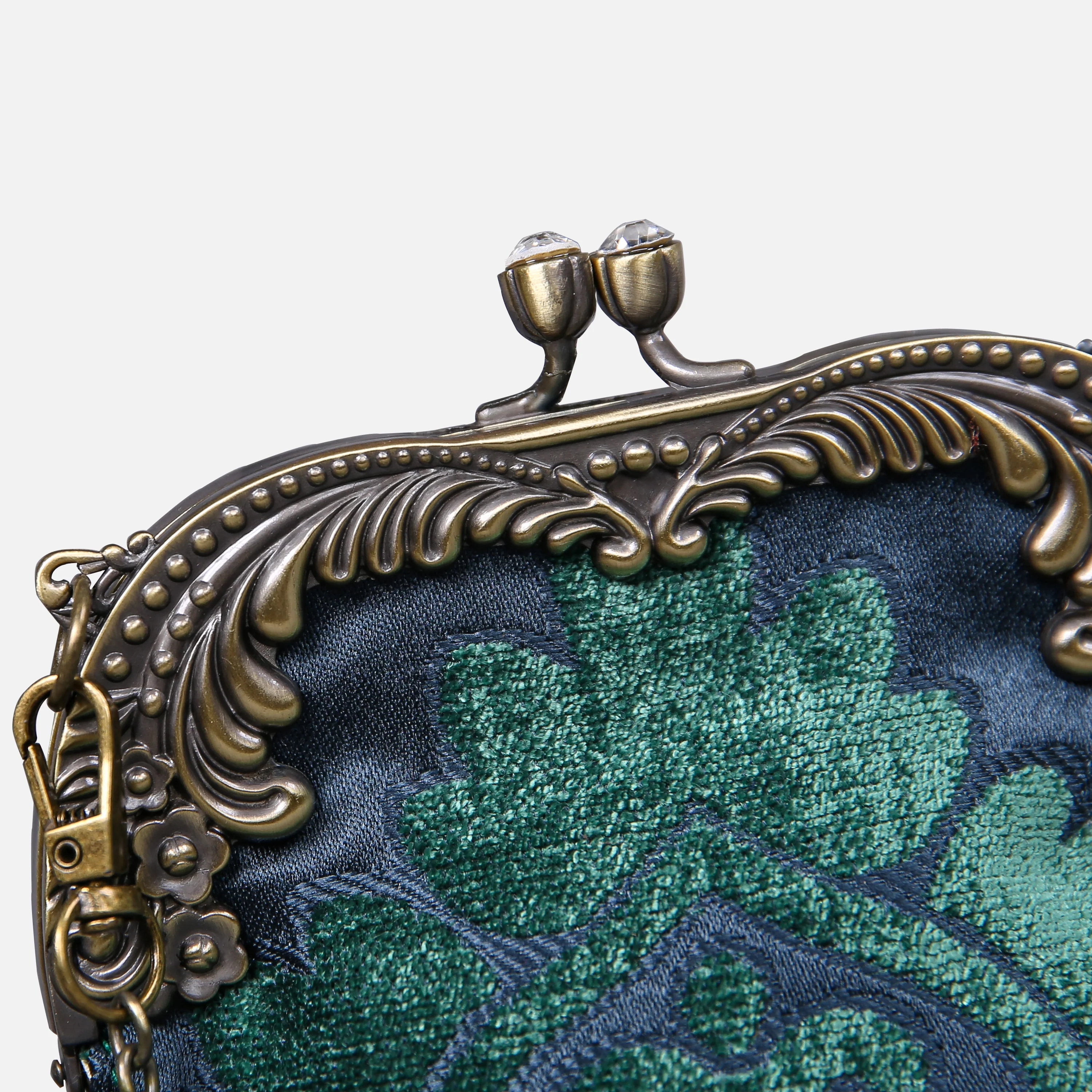 Queen Hunter Green Chatelaine Purse Medium - Image 3