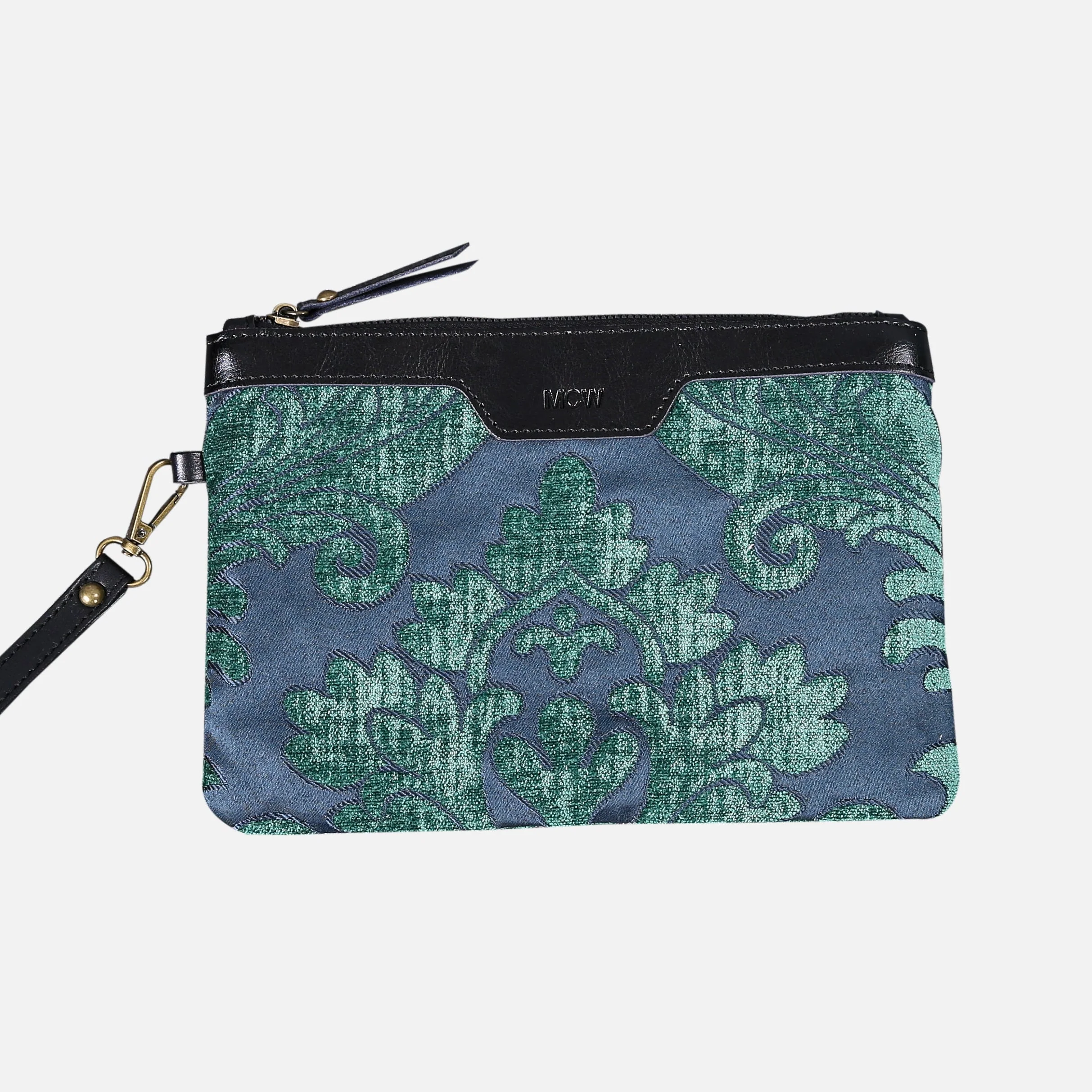 Queen Hunter Green Wristlet Clutch