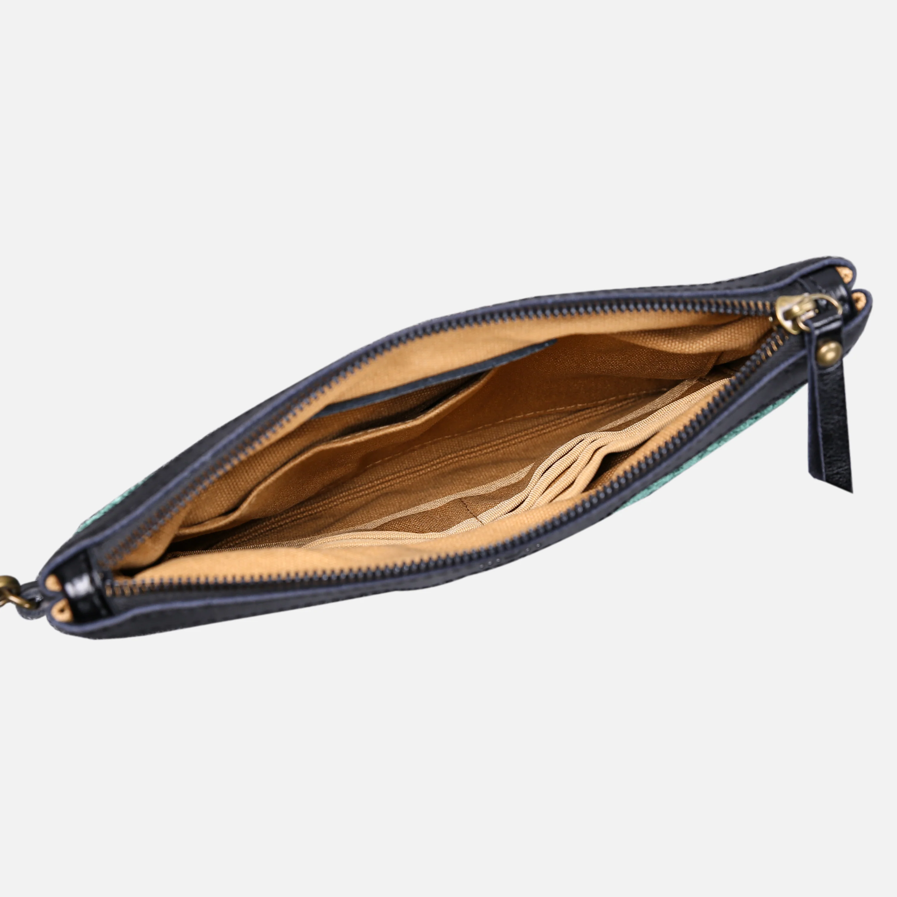 Queen Hunter Green Wristlet Clutch - Image 4