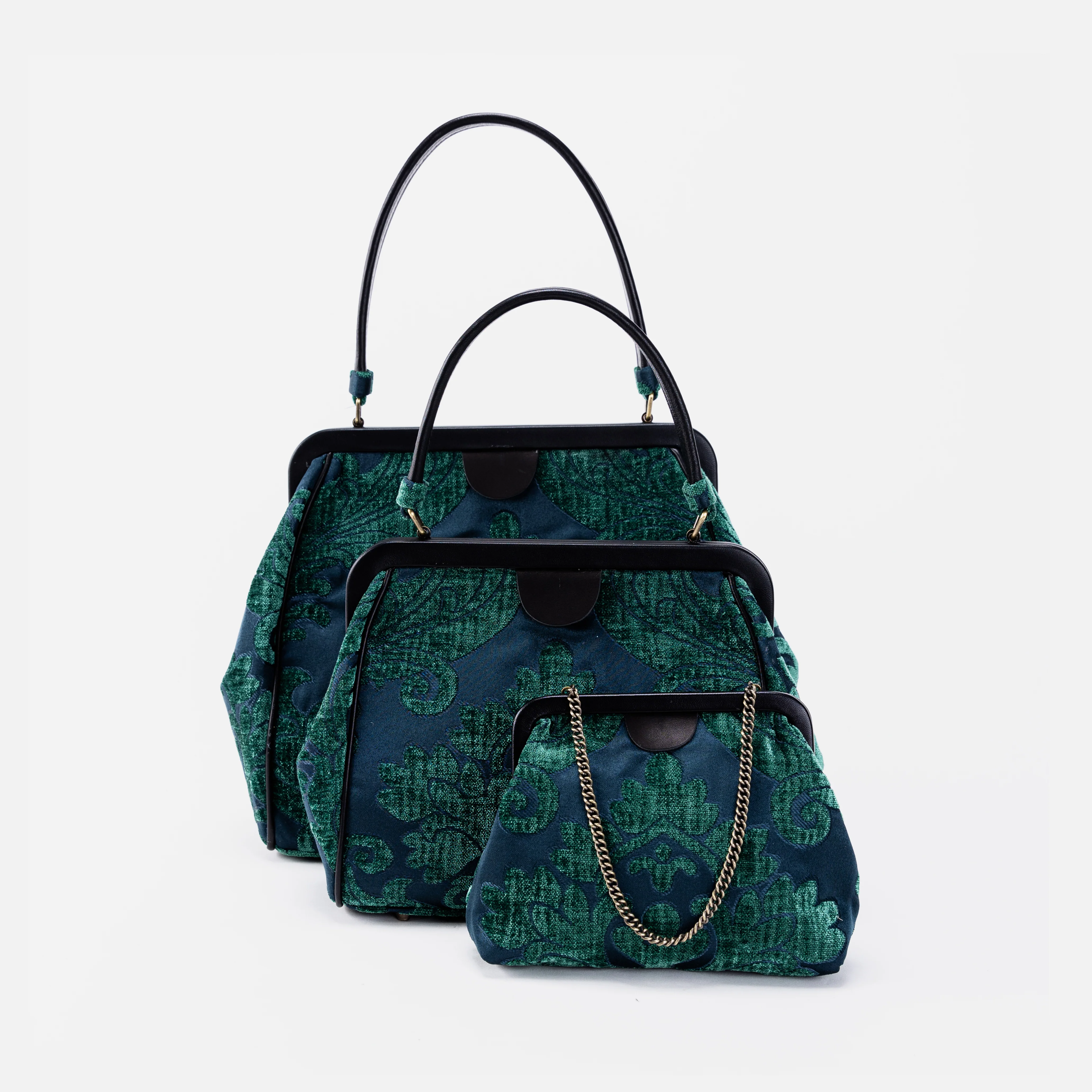 Queen Hunter Green Alma Satchel - Image 7