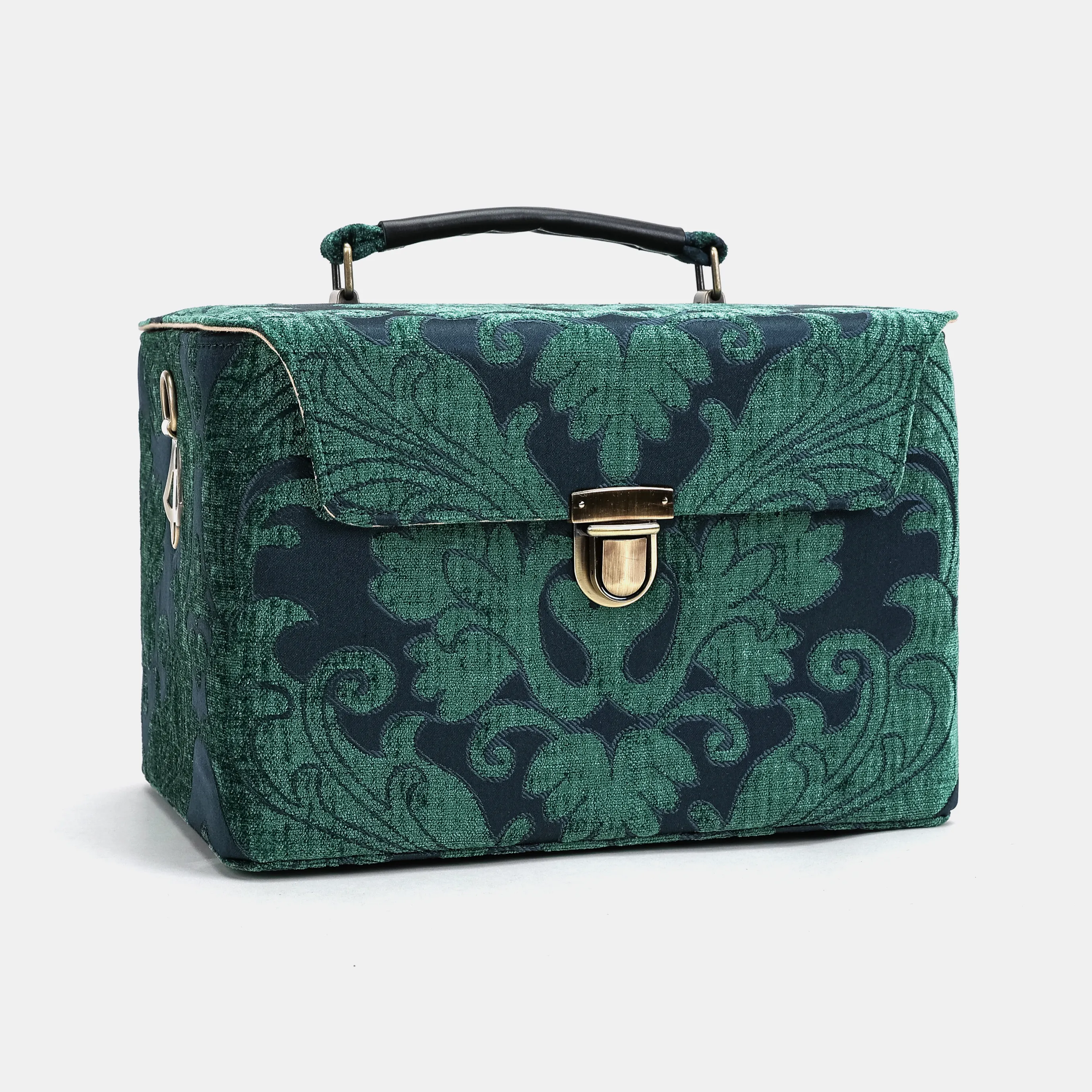Queen Hunter Green Josephine Large Train Case - Image 3
