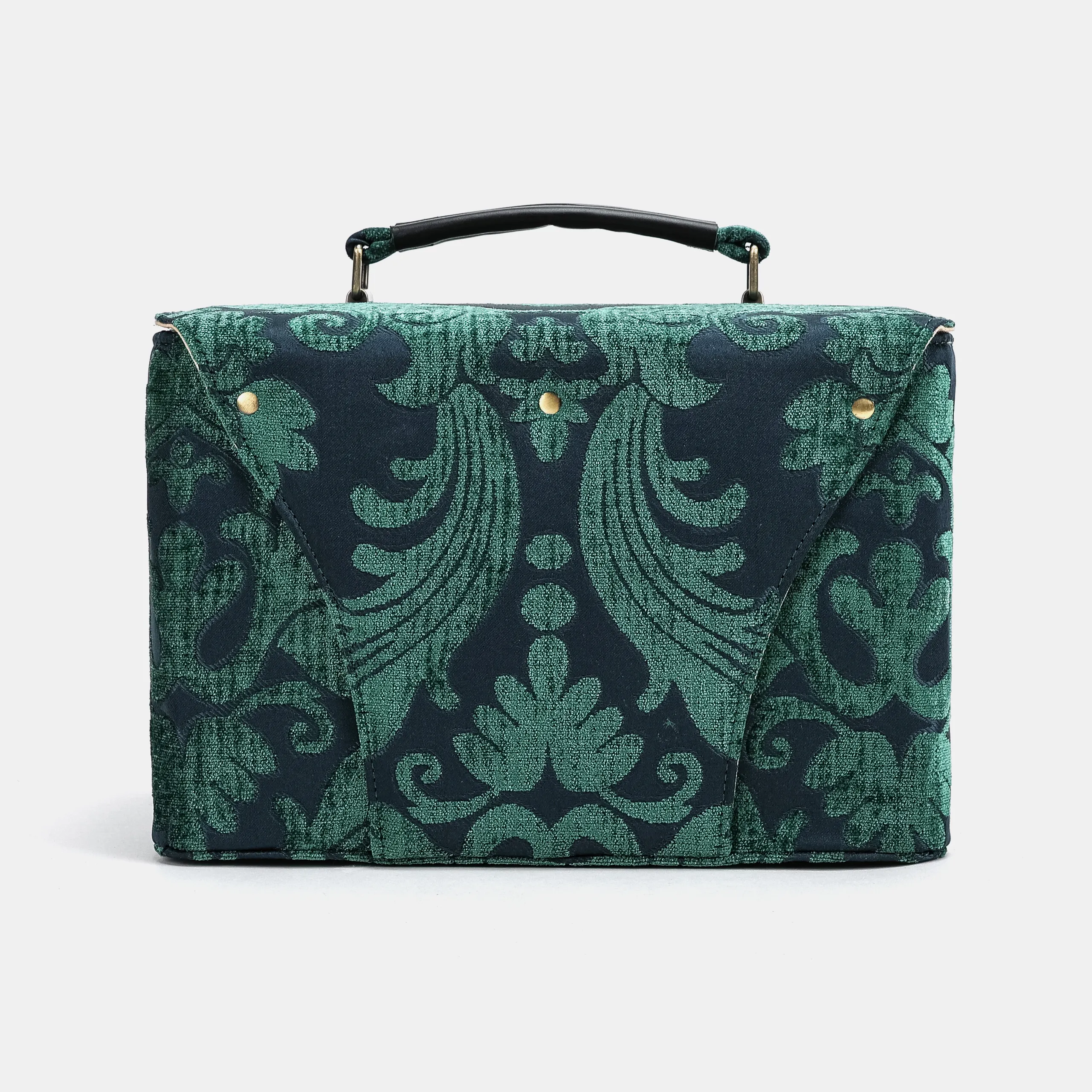 Queen Hunter Green Josephine Large Train Case - Image 4