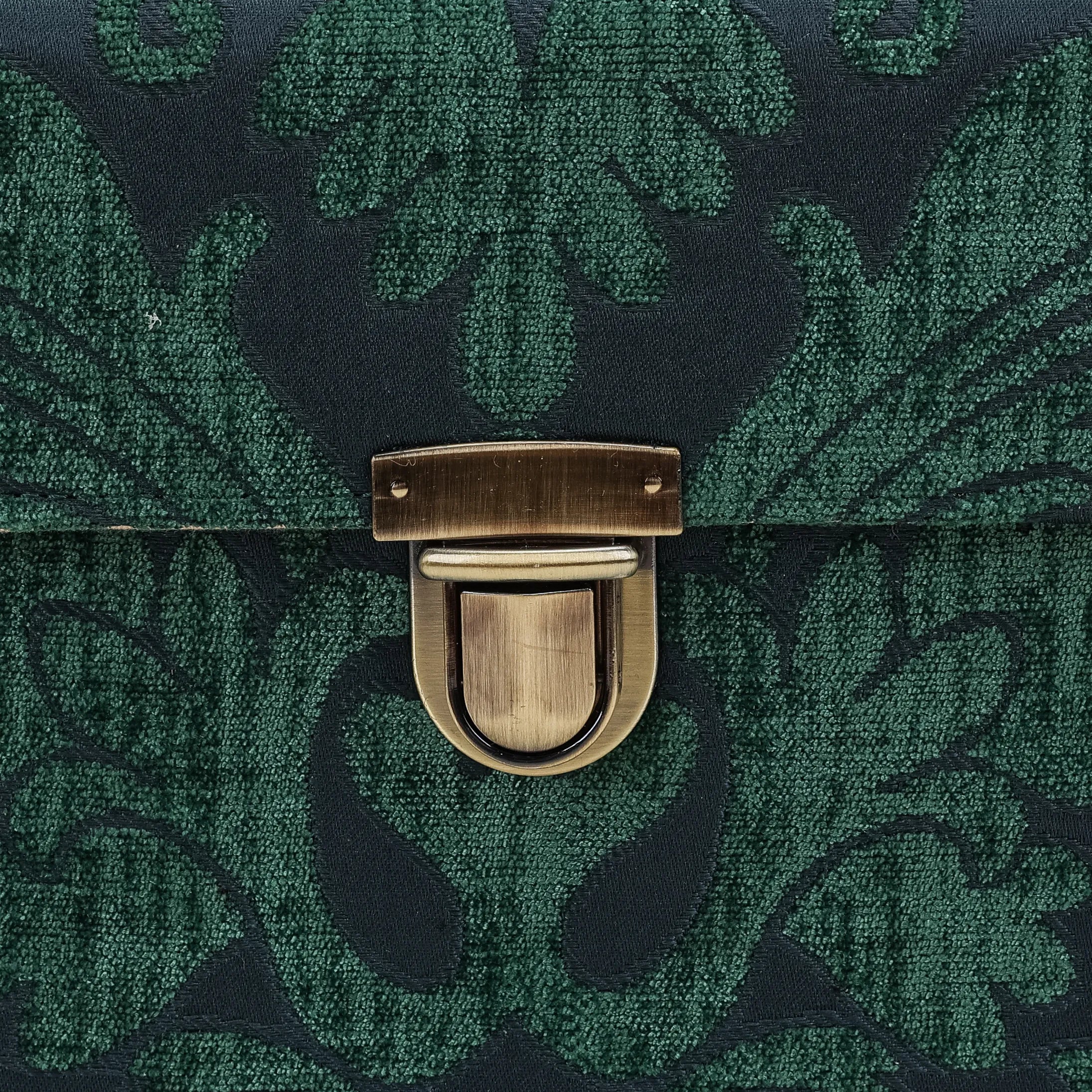 Queen Hunter Green Josephine Large Train Case - Image 9