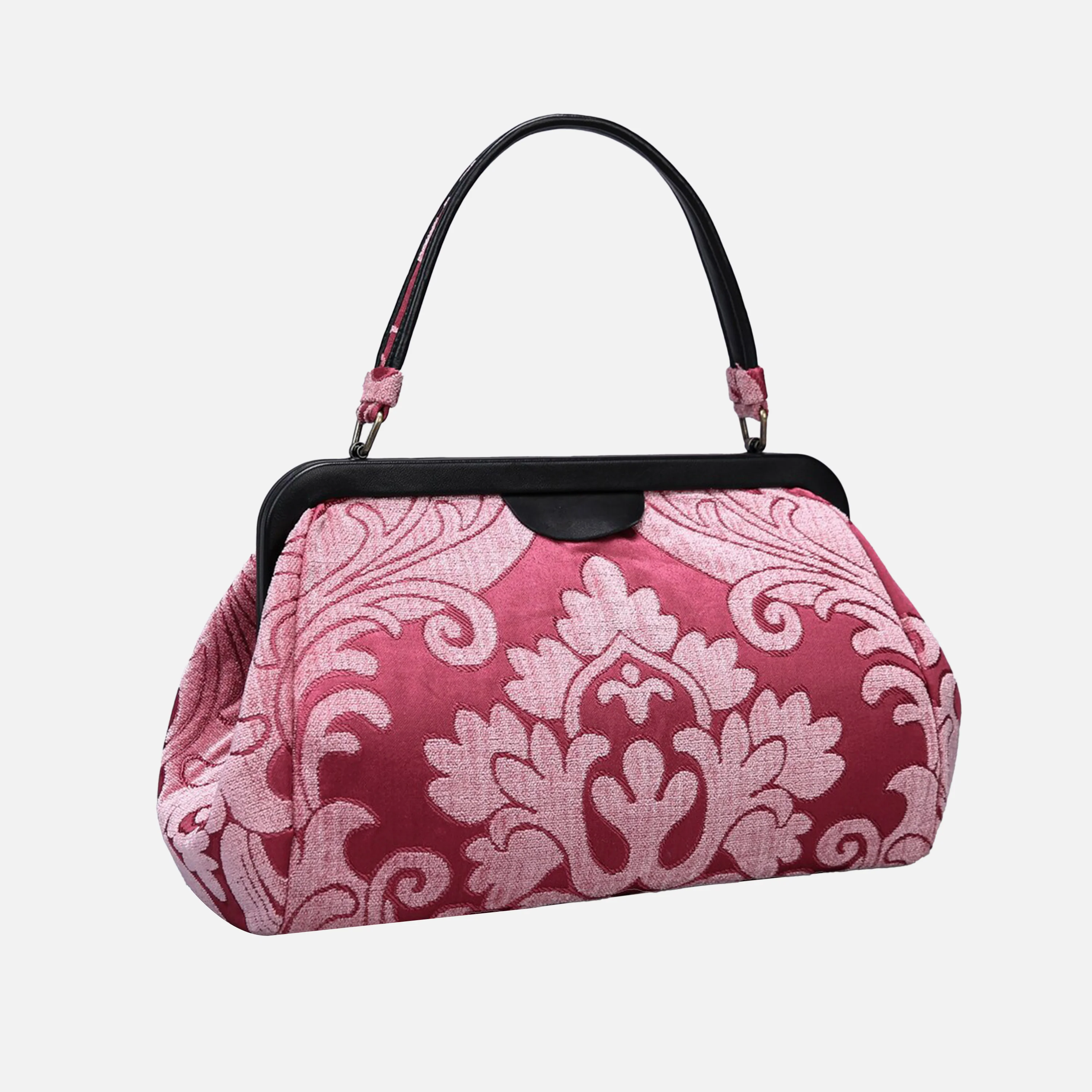 Queen Rose Pink Top Handle Purse - Image 3