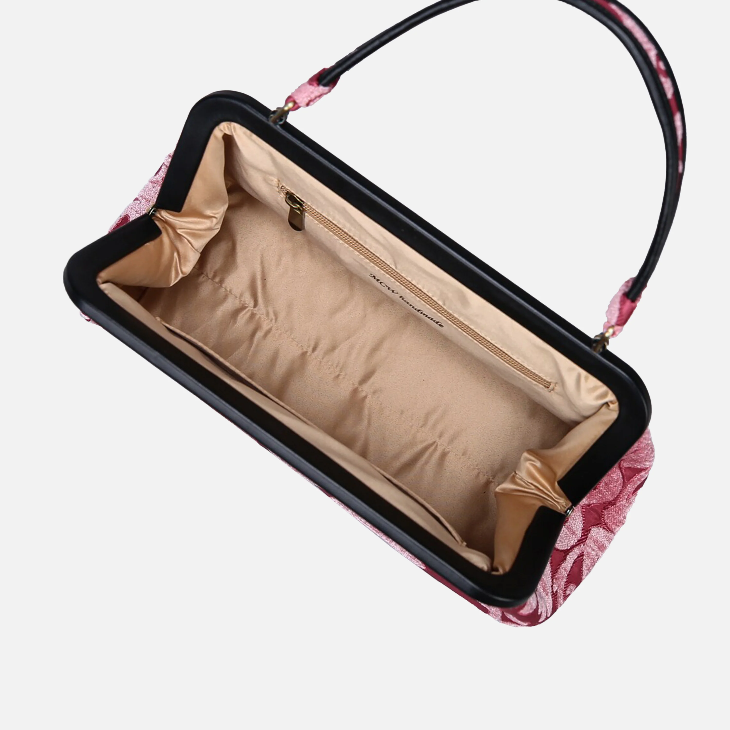 Queen Rose Pink Top Handle Purse - Image 7