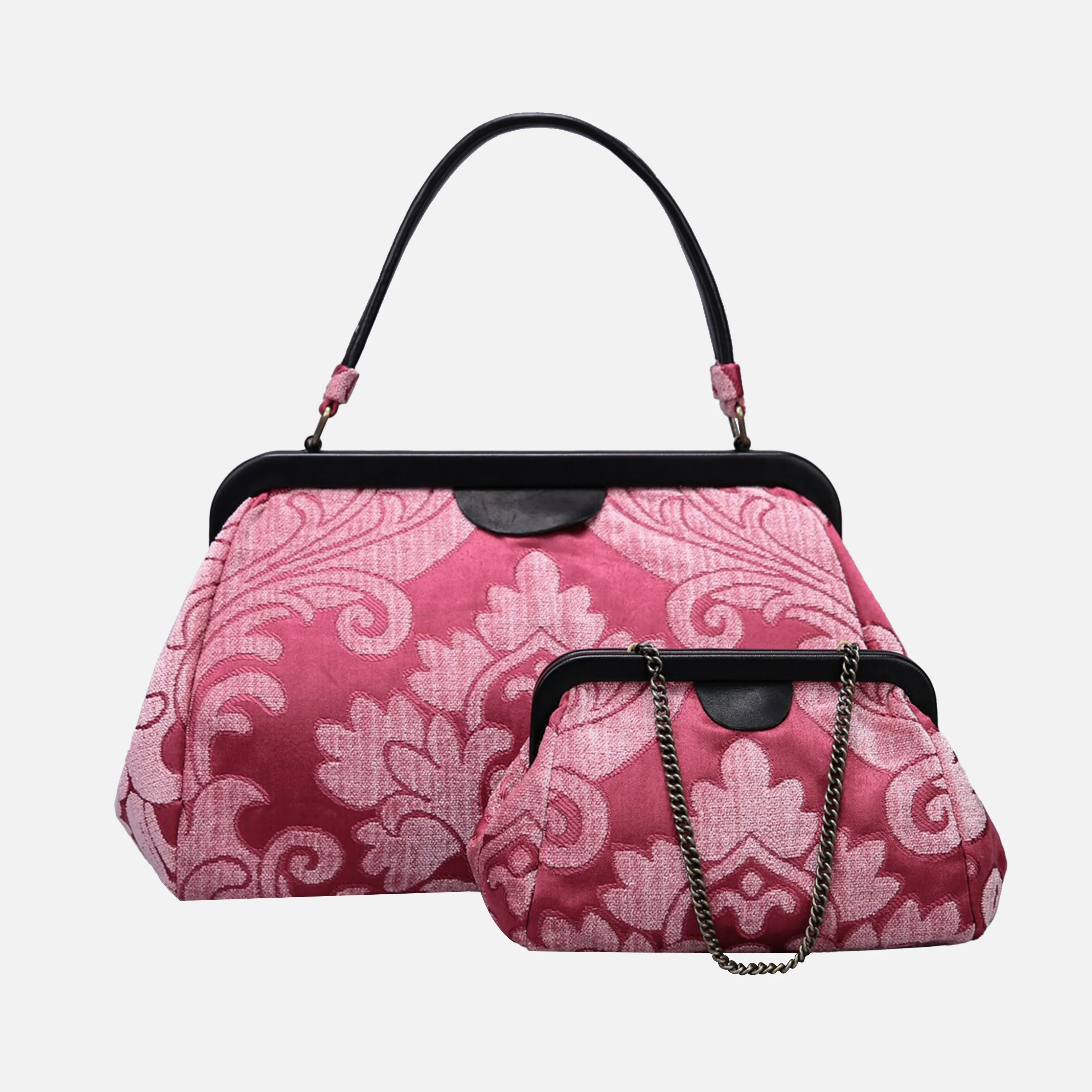 Queen Rose Pink Top Handle Purse - Image 8
