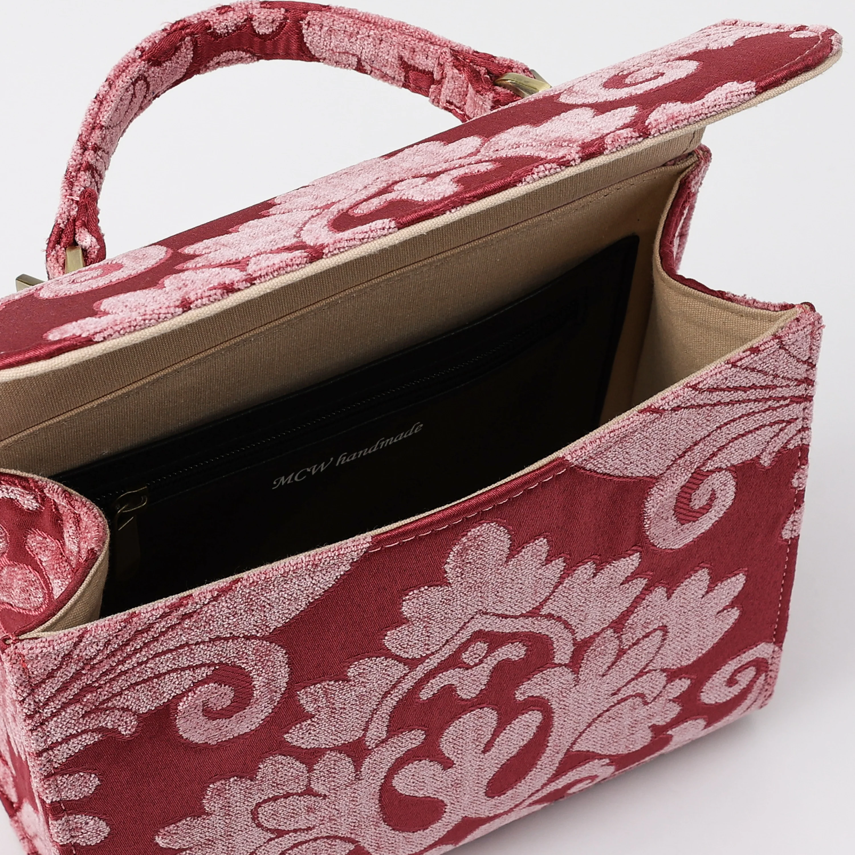 Queen Rose Pink Flap Satchel - Image 7