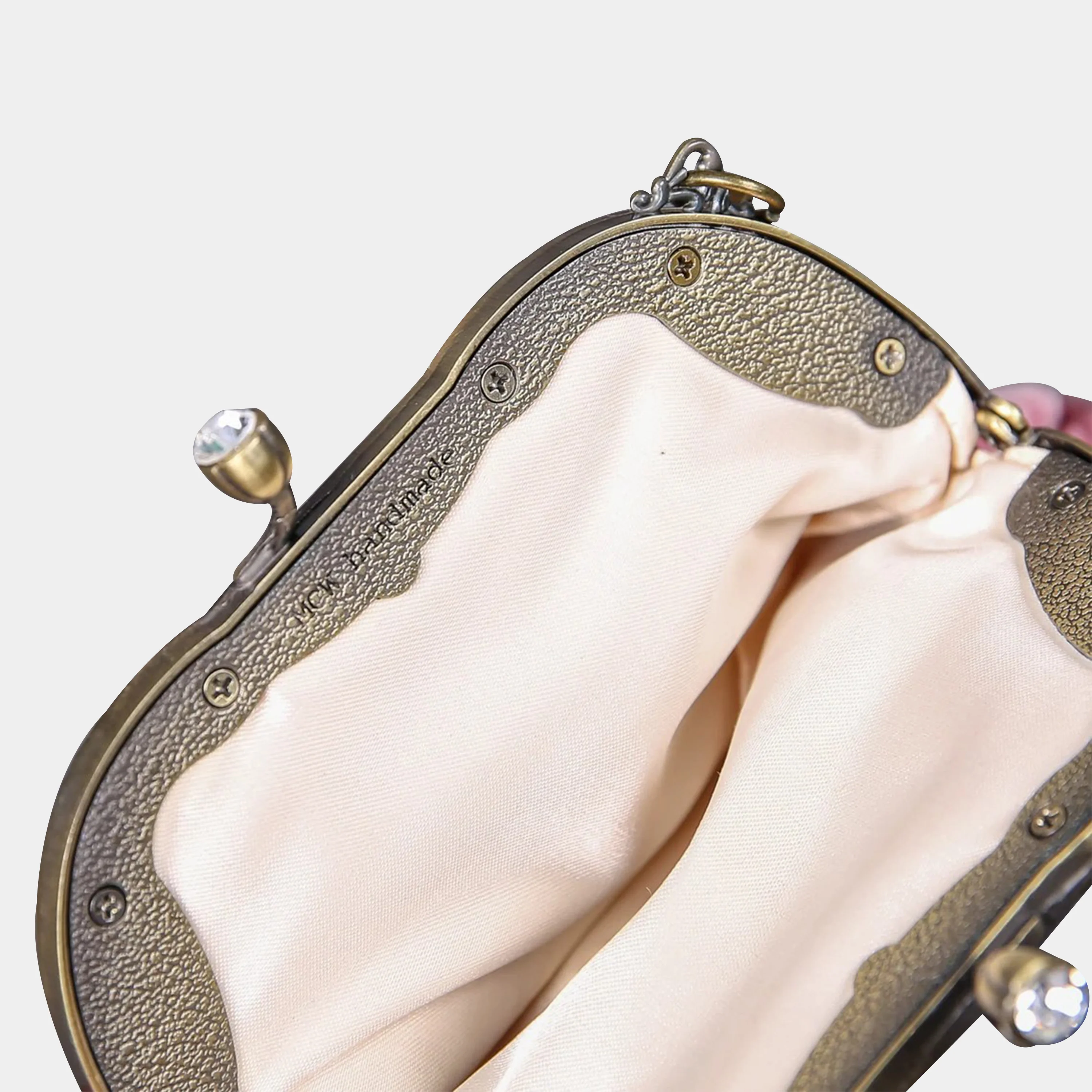 Queen Rose Pink Chatelaine Purse Medium - Image 4