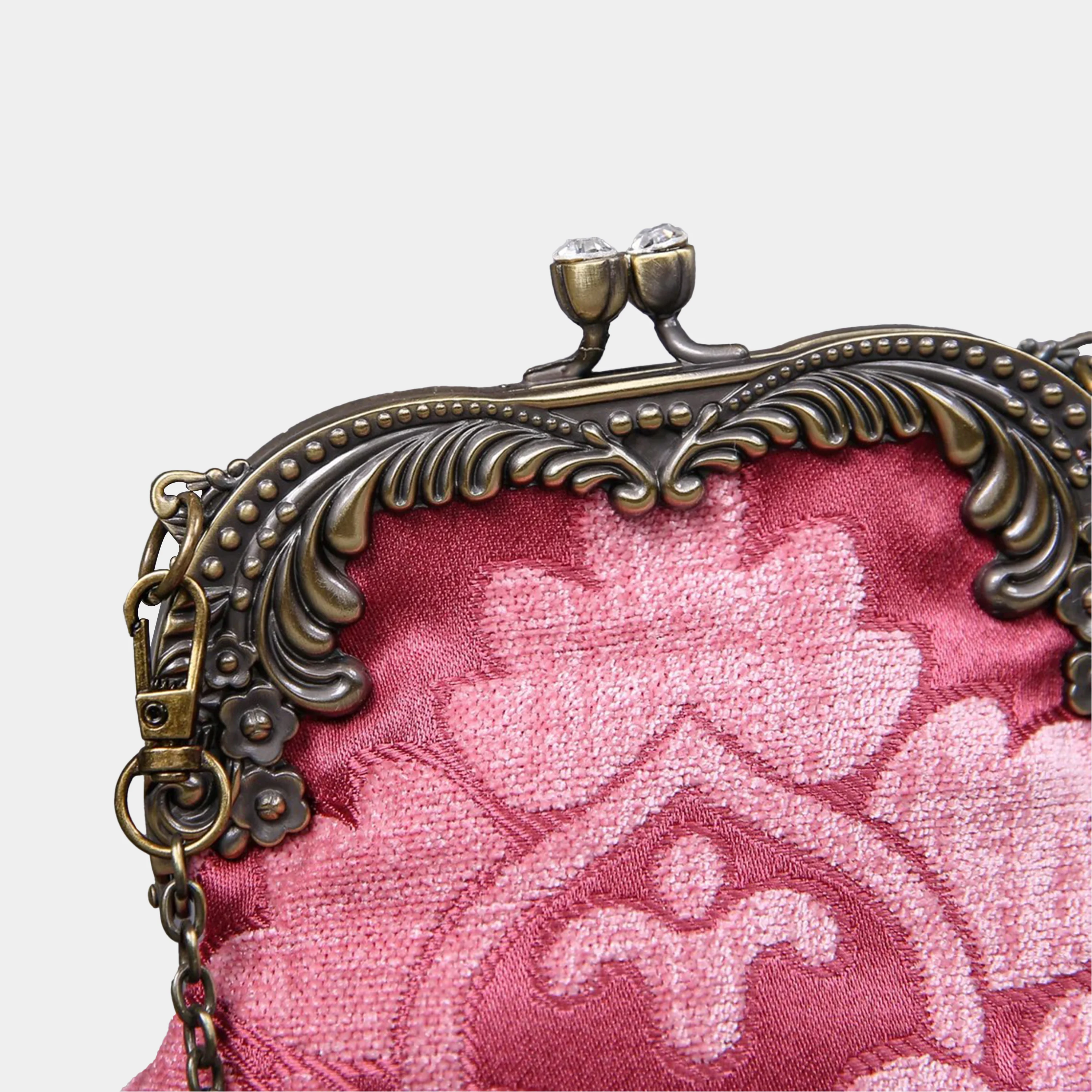 Queen Rose Pink Chatelaine Purse Medium - Image 5
