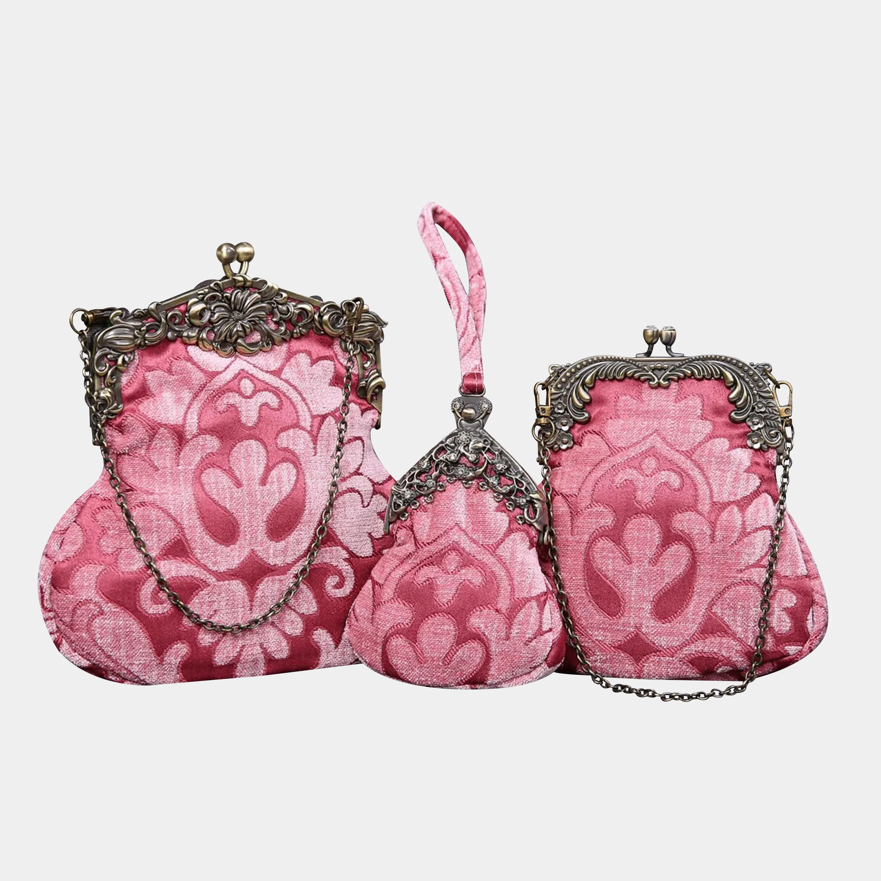Queen Rose Pink Chatelaine Purse Medium - Image 6