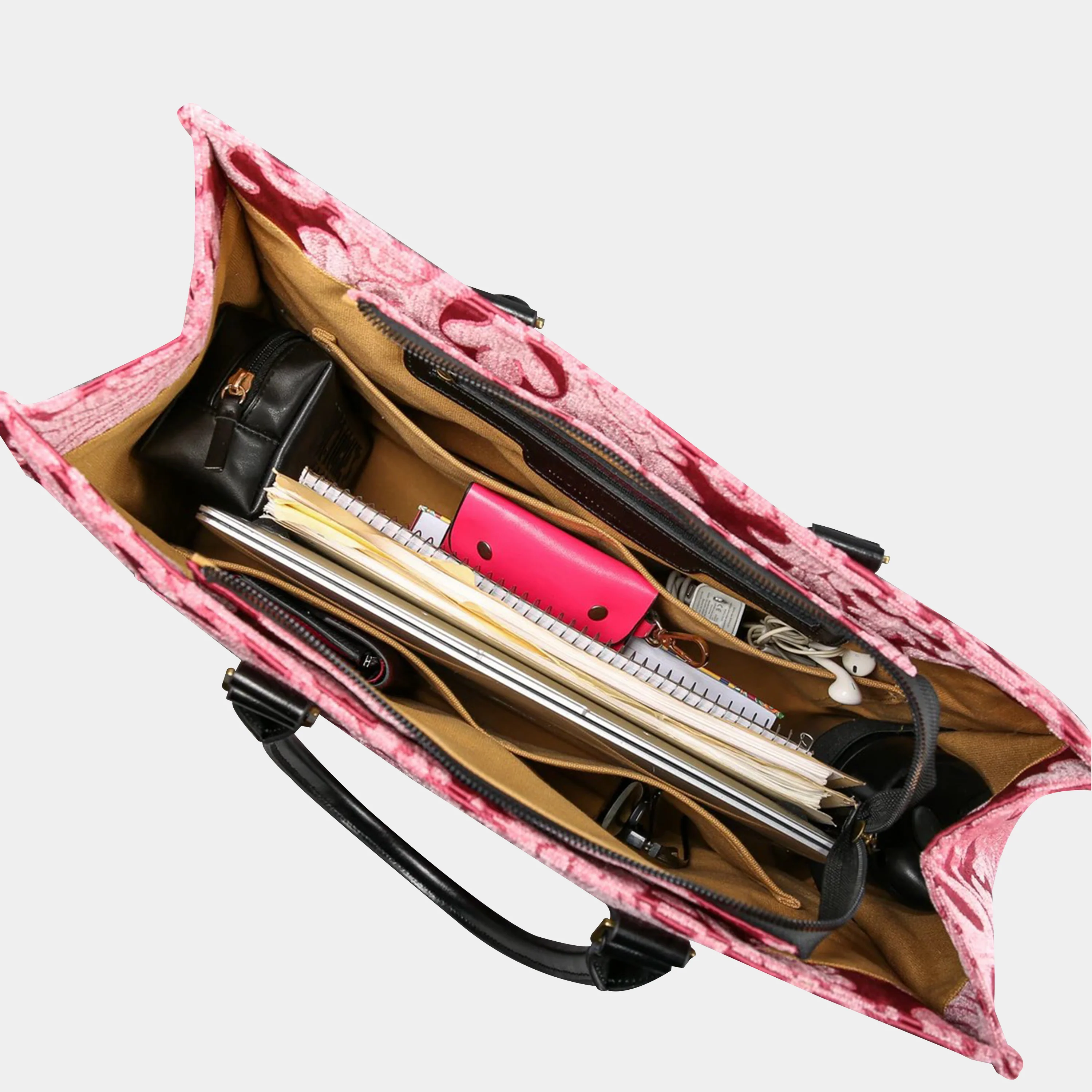 Queen Rose Pink Laptop Work Tote - Image 5