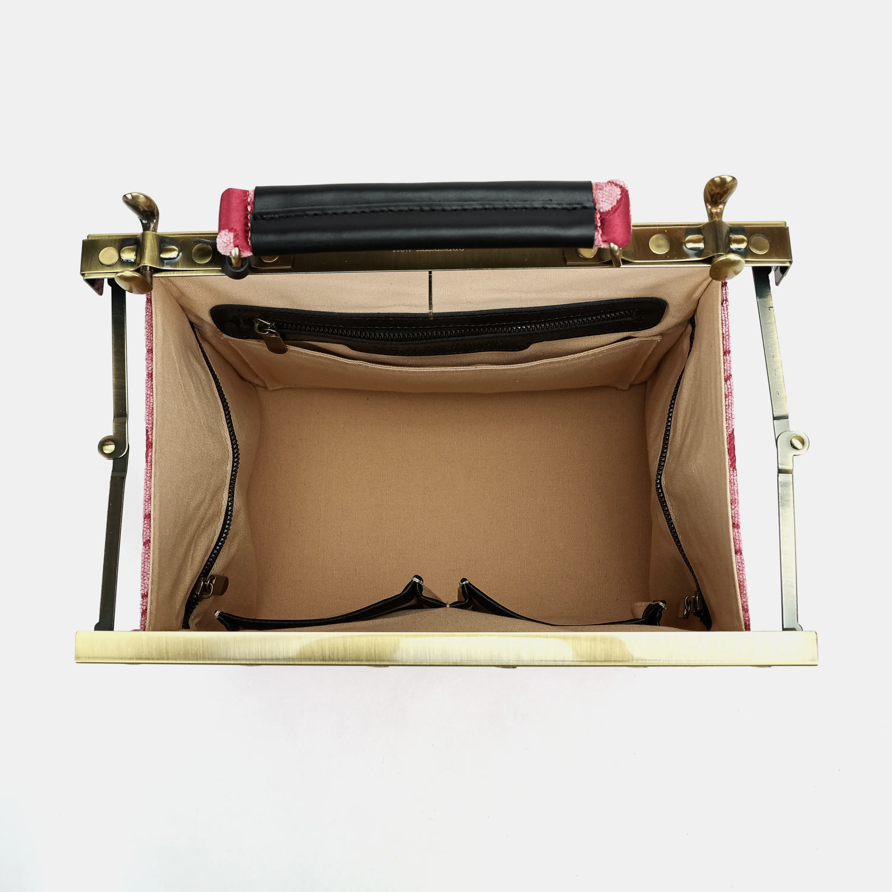Queen Rose Pink Cecile Carpet Purse Gladstone Bag - Image 8