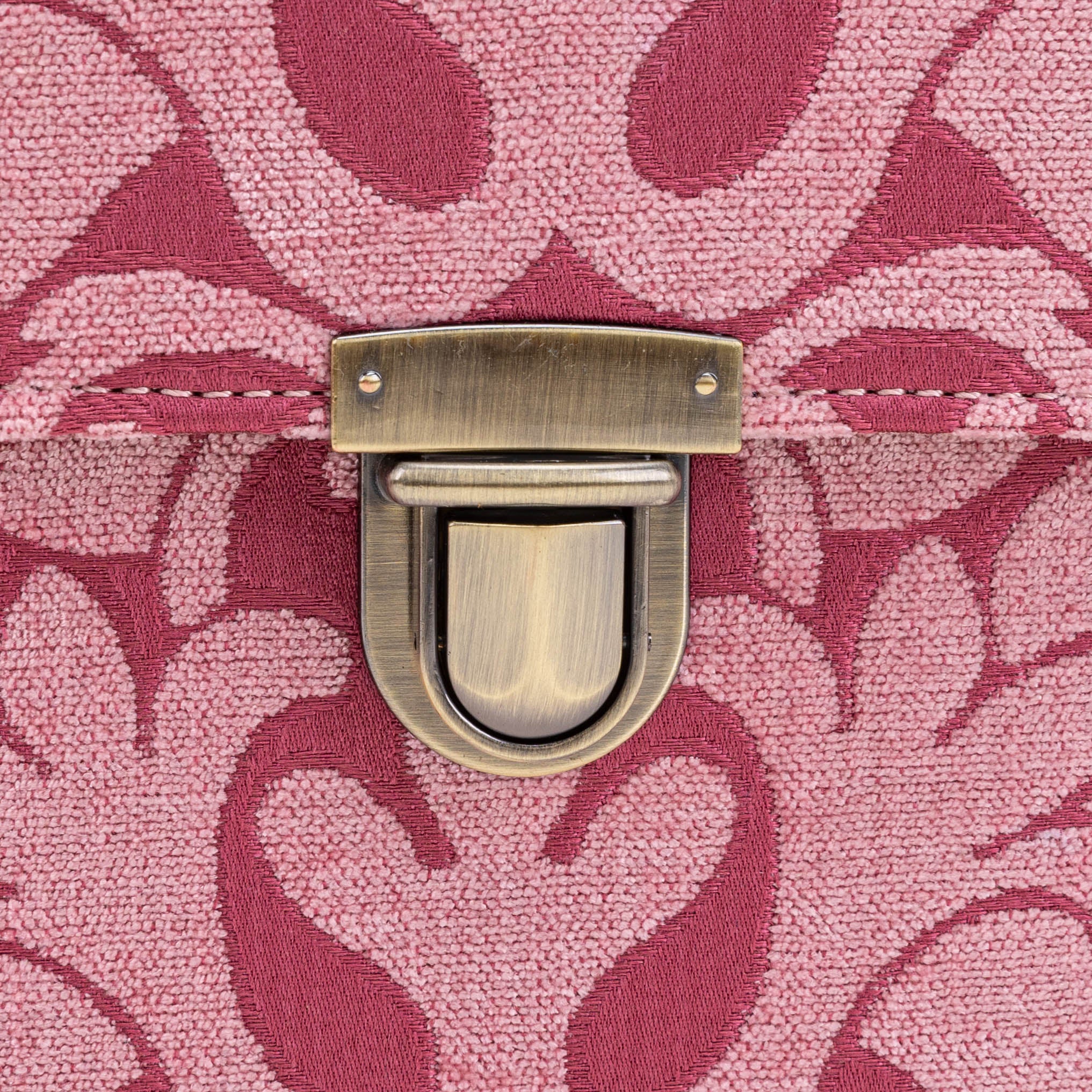 Queen Rose Pink Clara Medium Train Case Purse - Image 10