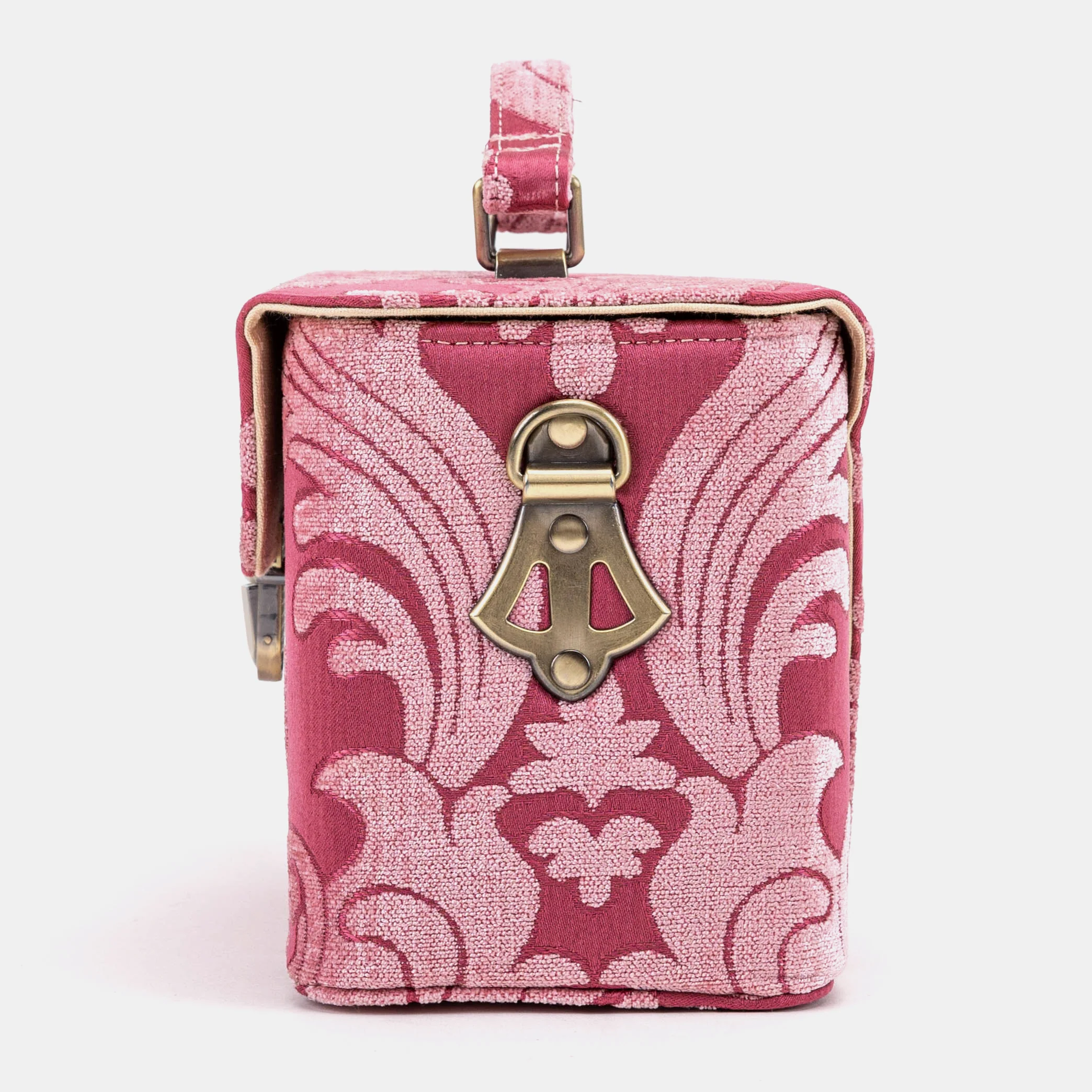 Queen Rose Pink Clara Medium Train Case Purse - Image 5